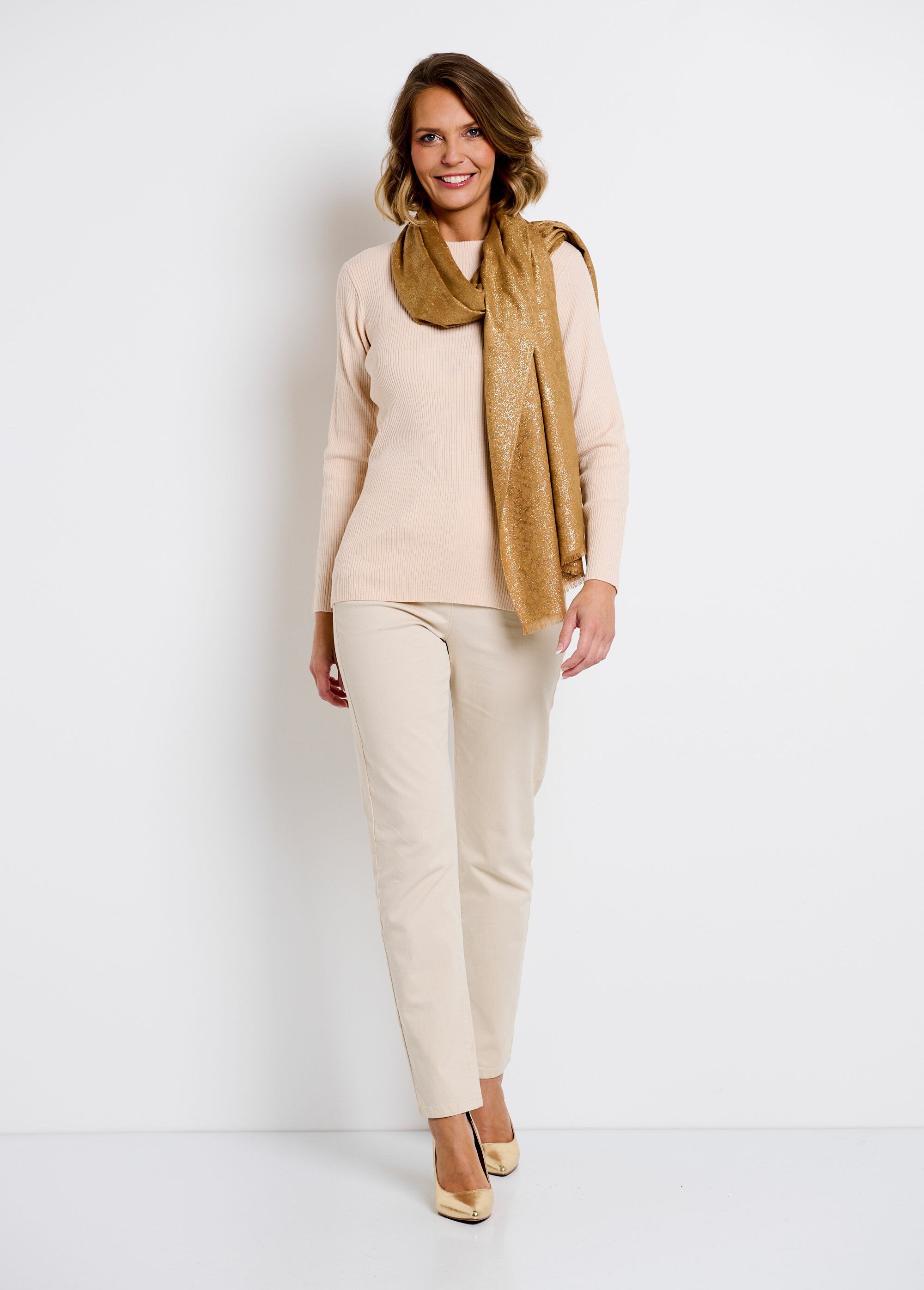 Cachecol_fino_com_estampa_animal_metálica_Camel_SF1_slim
