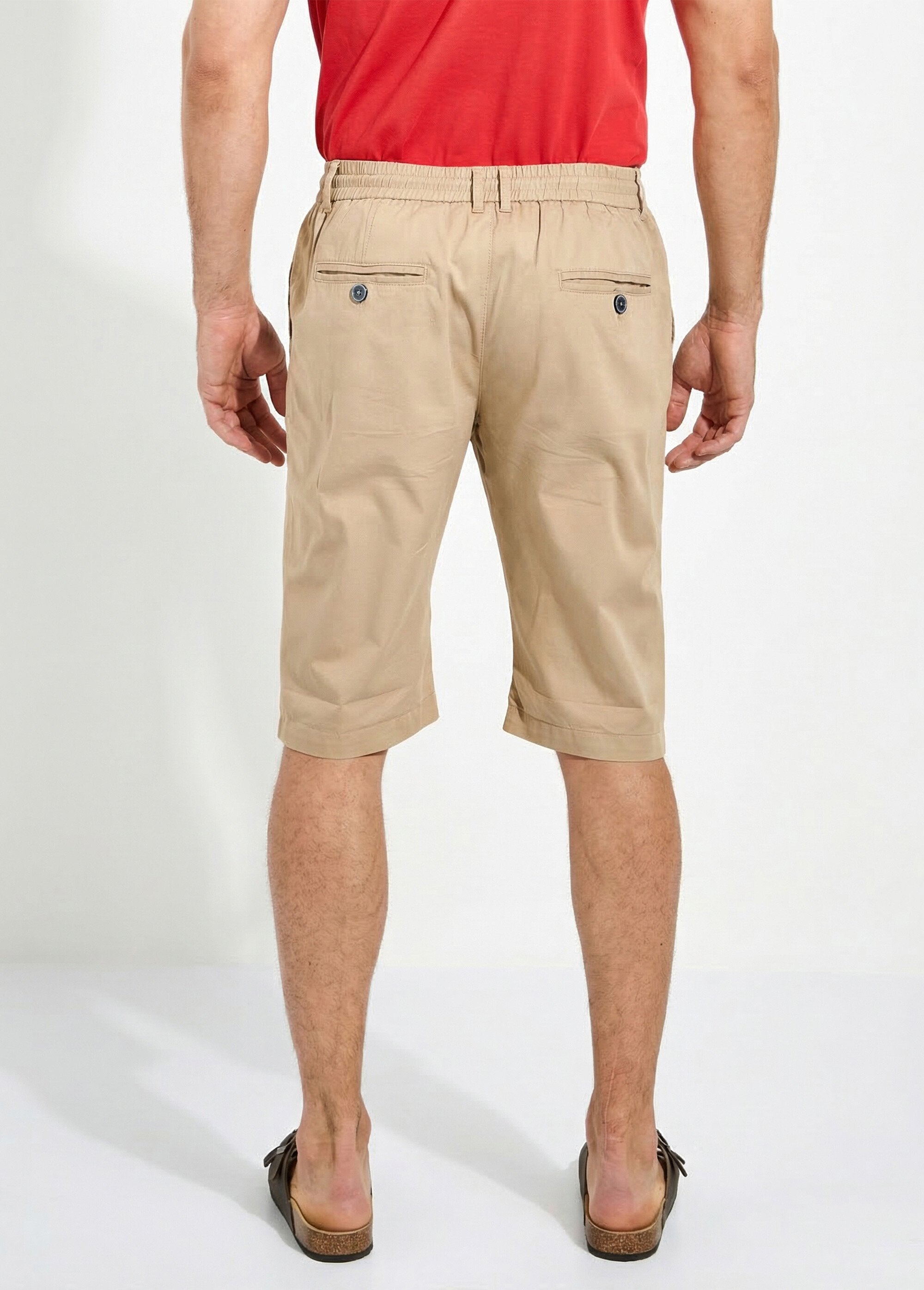 Bermudas_de_algodão_com_cós_elástico_-_pack_de_2_Marine_et_beige_DO1_slim