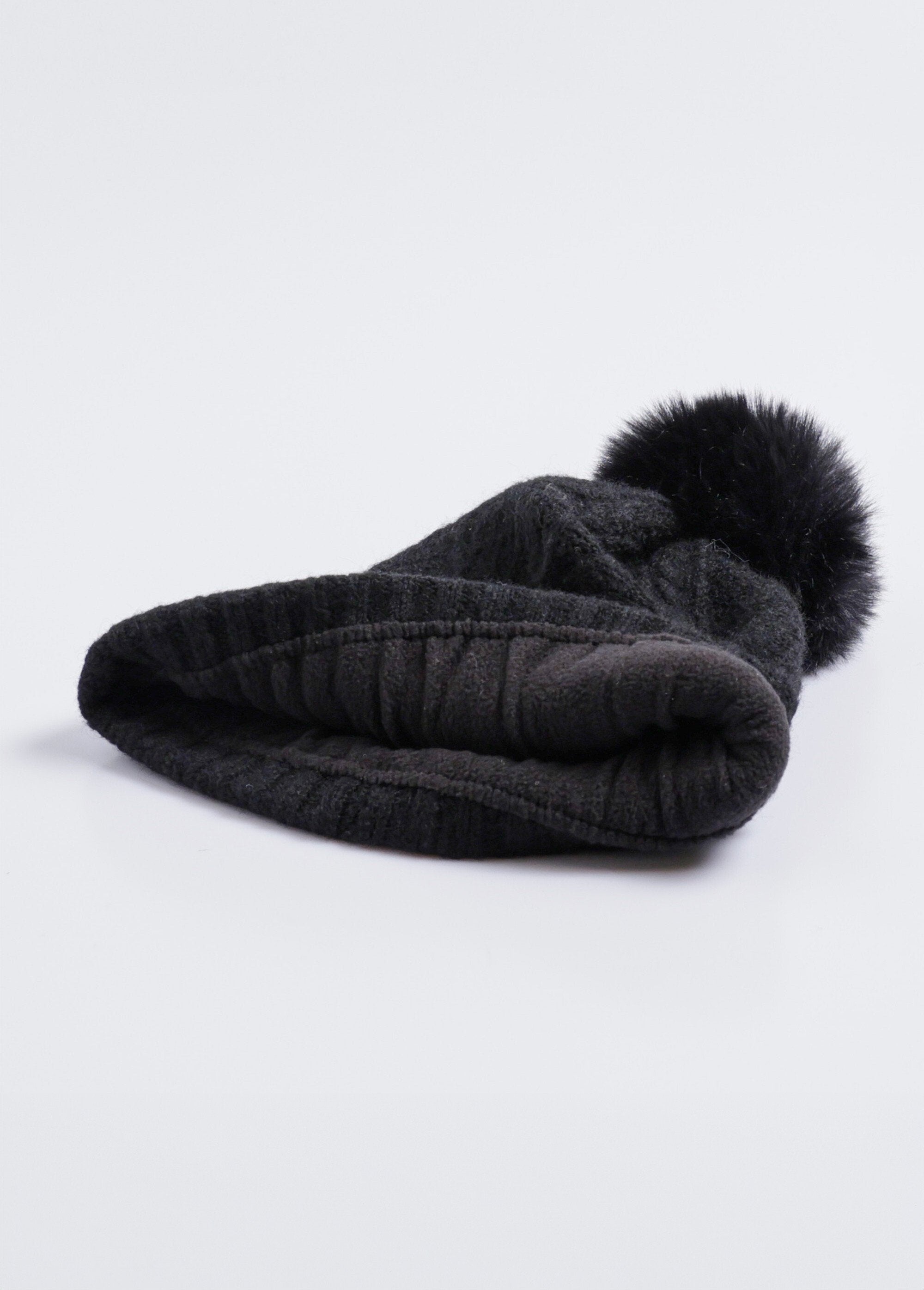 Gorro_de_lã_canelado_com_pompom_Noir_DE1_slim