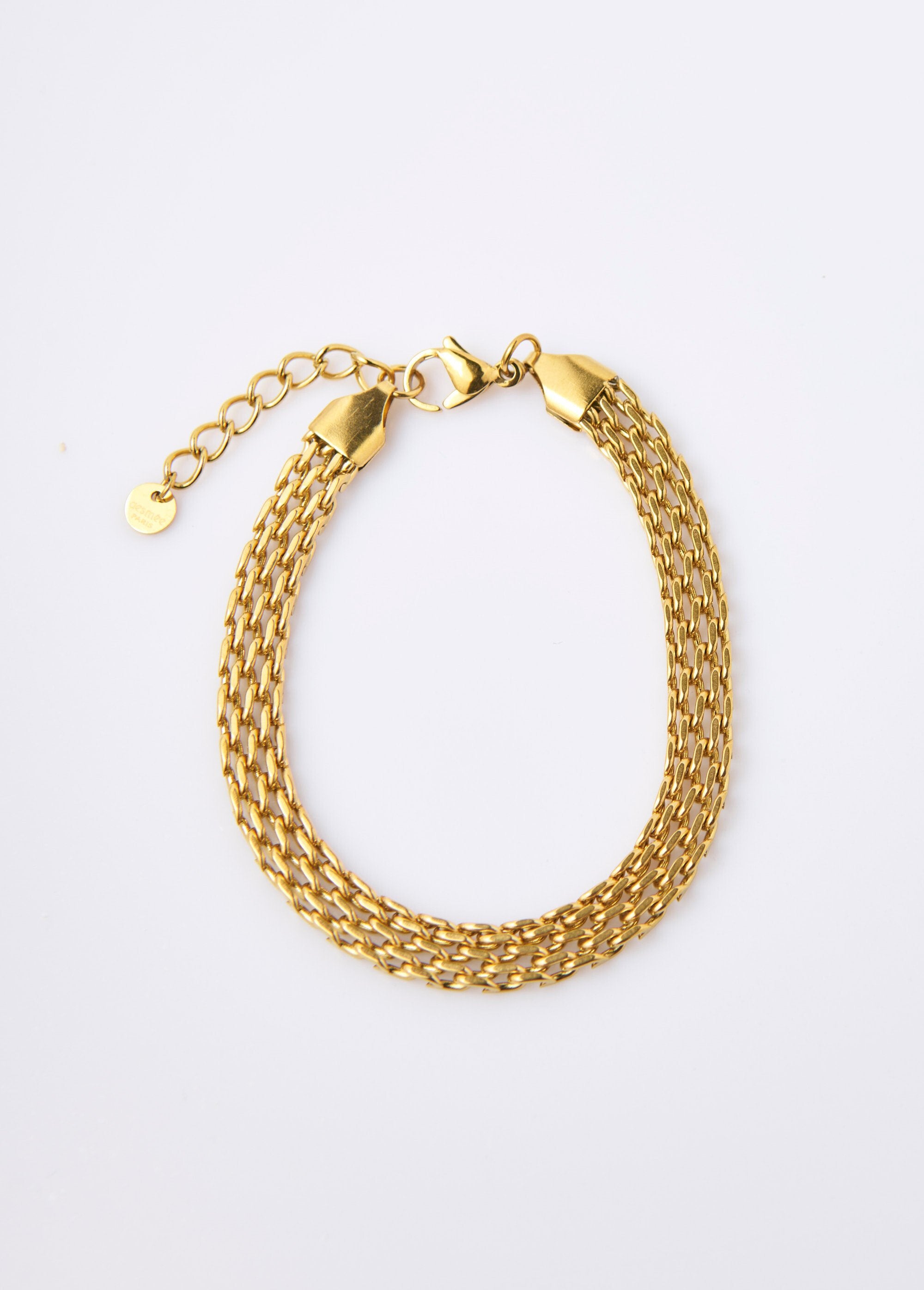 Pulseira_de_malha_plana_de_aço_inoxidável_Dore_FA1_slim