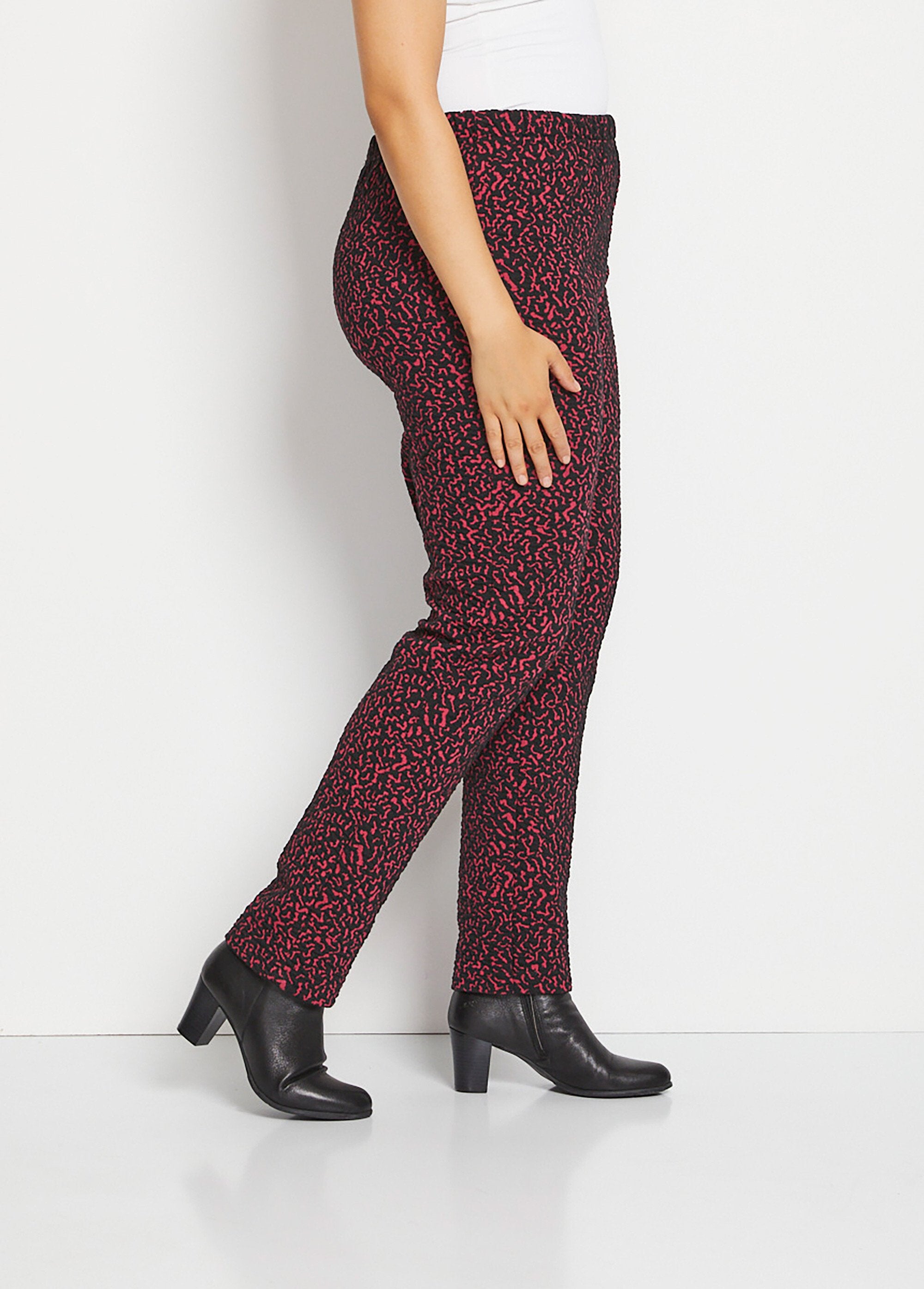 Leggings_de_cintura_elástica_lisa_ou_bicolor_Framboesa_e_preta_DR1_curvy