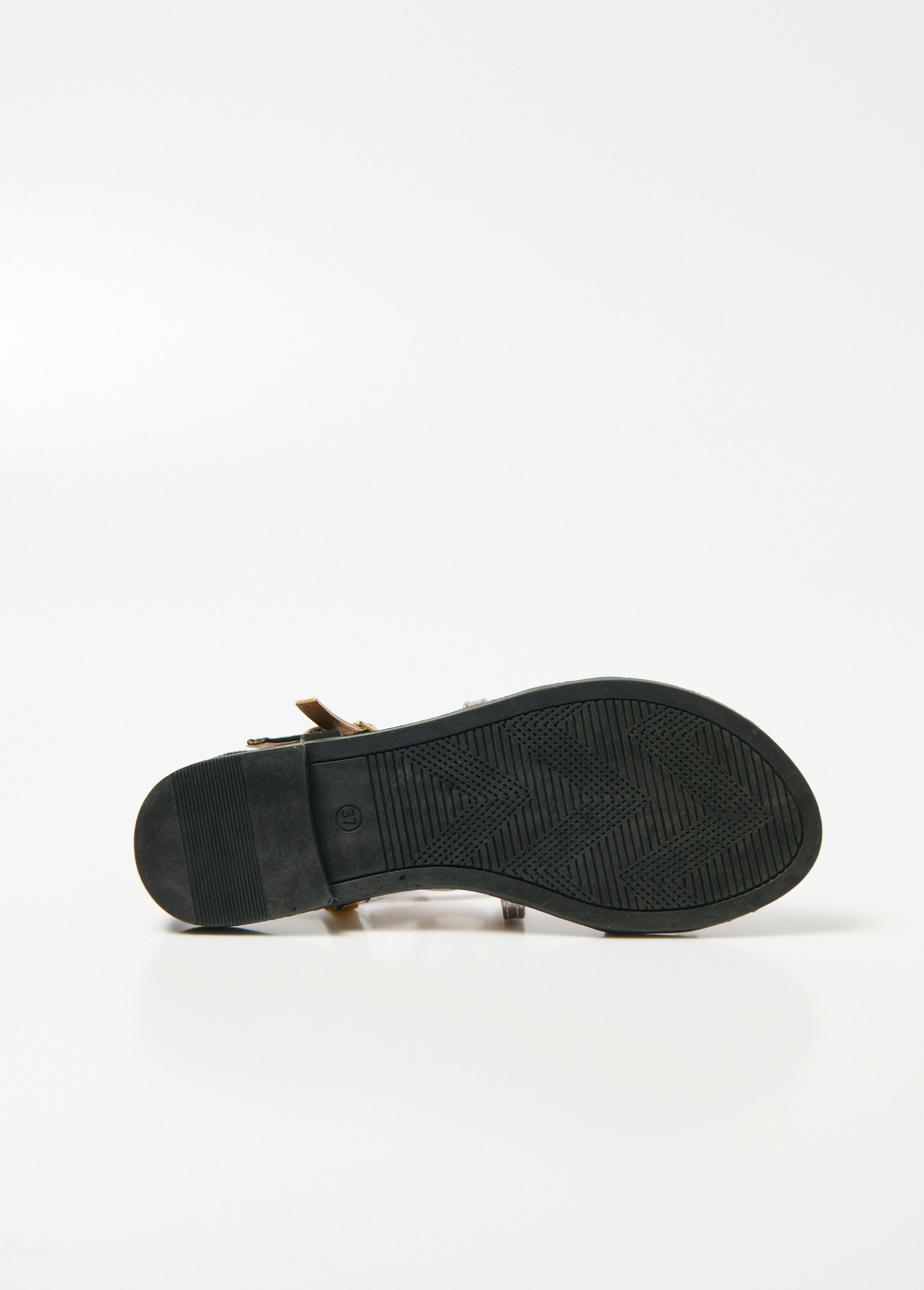 Alegria®_-_Sandálias_gladiadoras_bimateriais_com_tiras_Noir_et_argente_UN1_slim