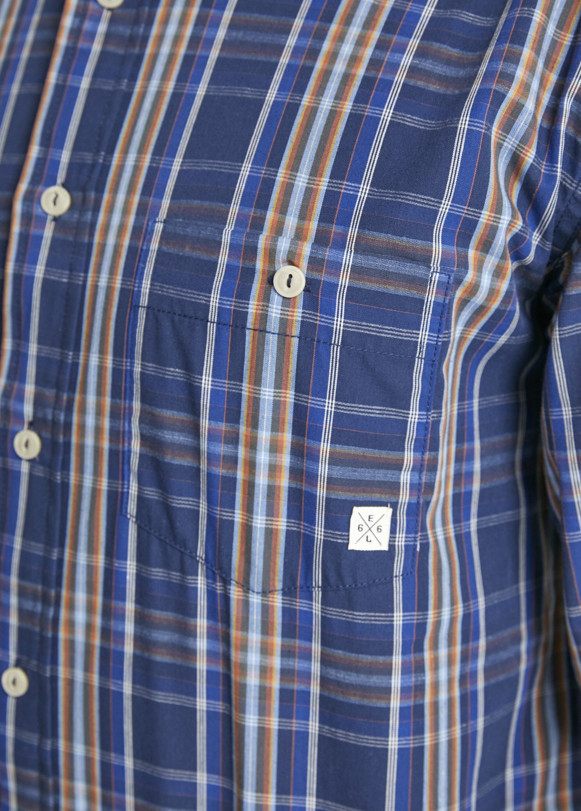 Camisa_de_algodão_lisa_ou_xadrez_de_manga_comprida_Carreaux_bleu_DE3_slim