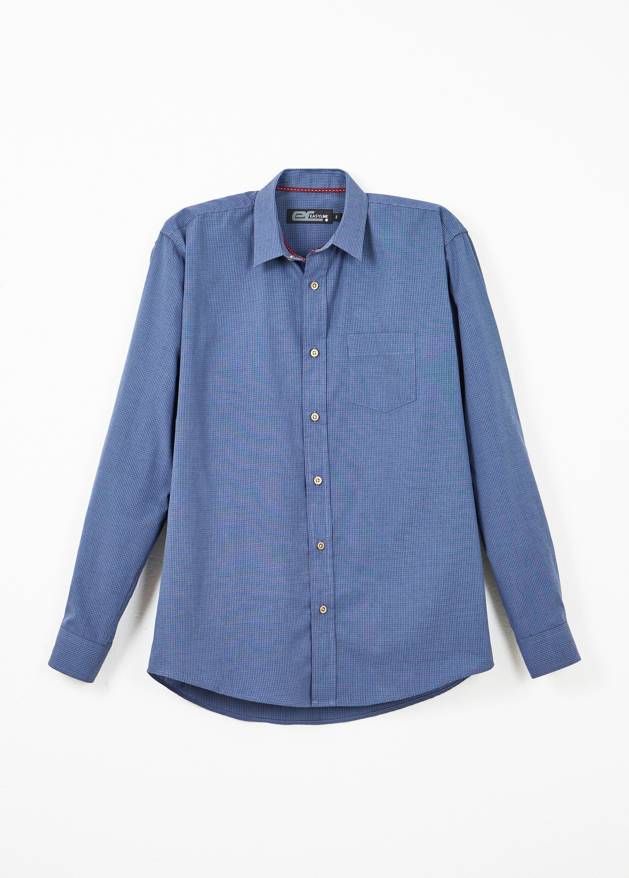 Camisa_micro_xadrez_de_manga_comprida_Bleu_AP1_slim