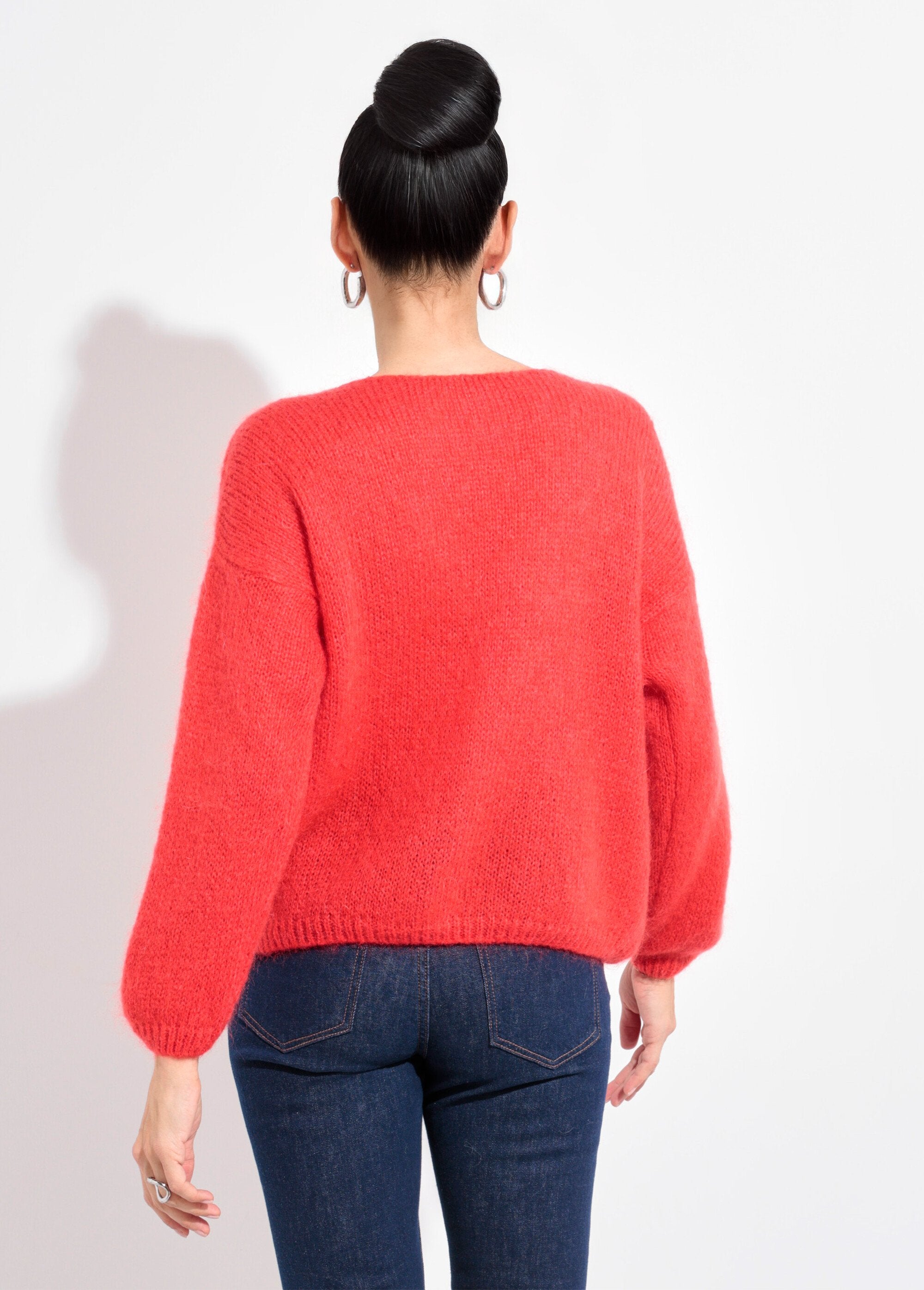 Cardigan_de_malha_mohair_quente_e_macio_com_decote_em_V_Rouge_corail_DO1_slim