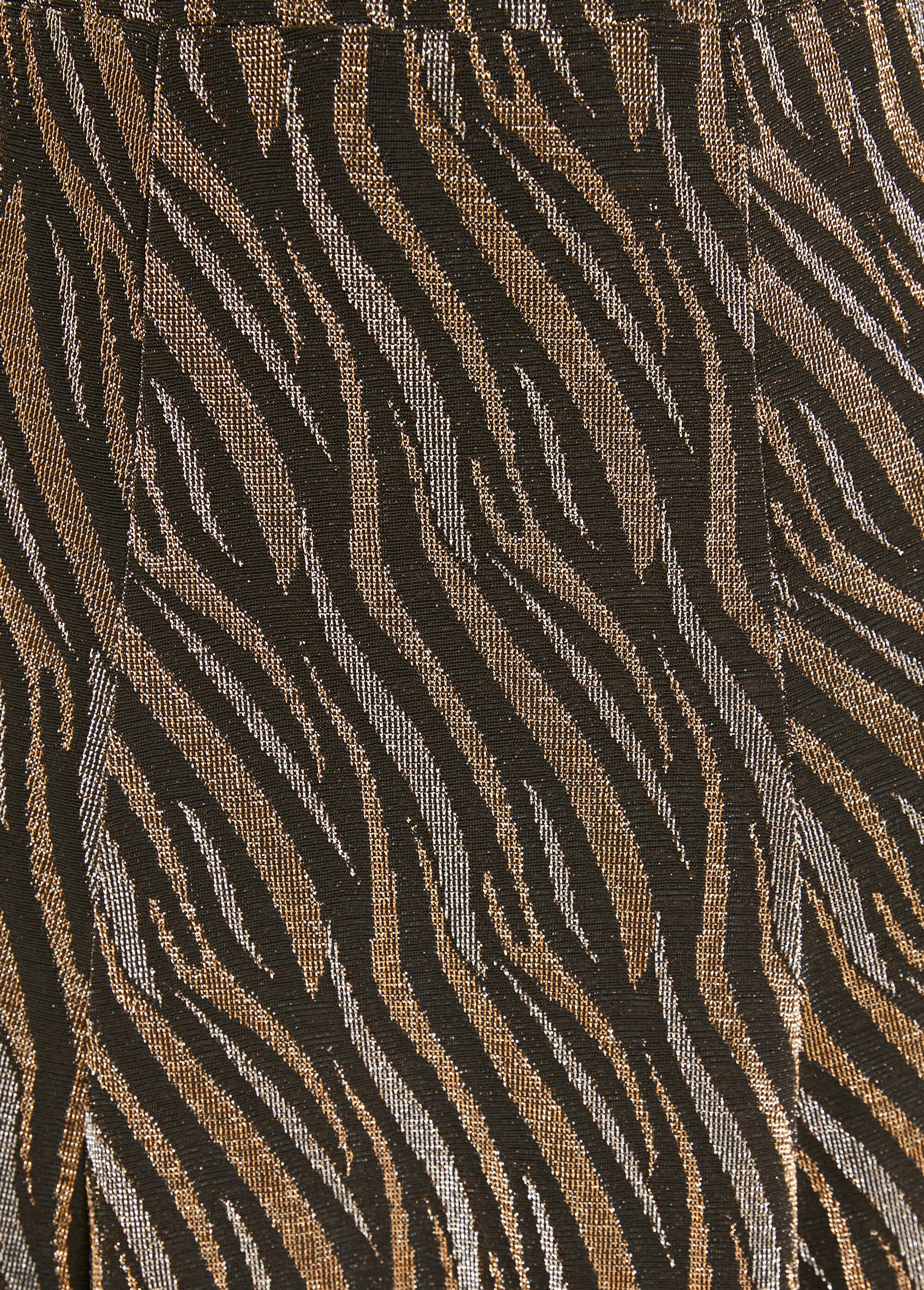 Saia_midi_flare_em_malha_jacquard_brilhante_Noir_et_cuivre_DE2_slim