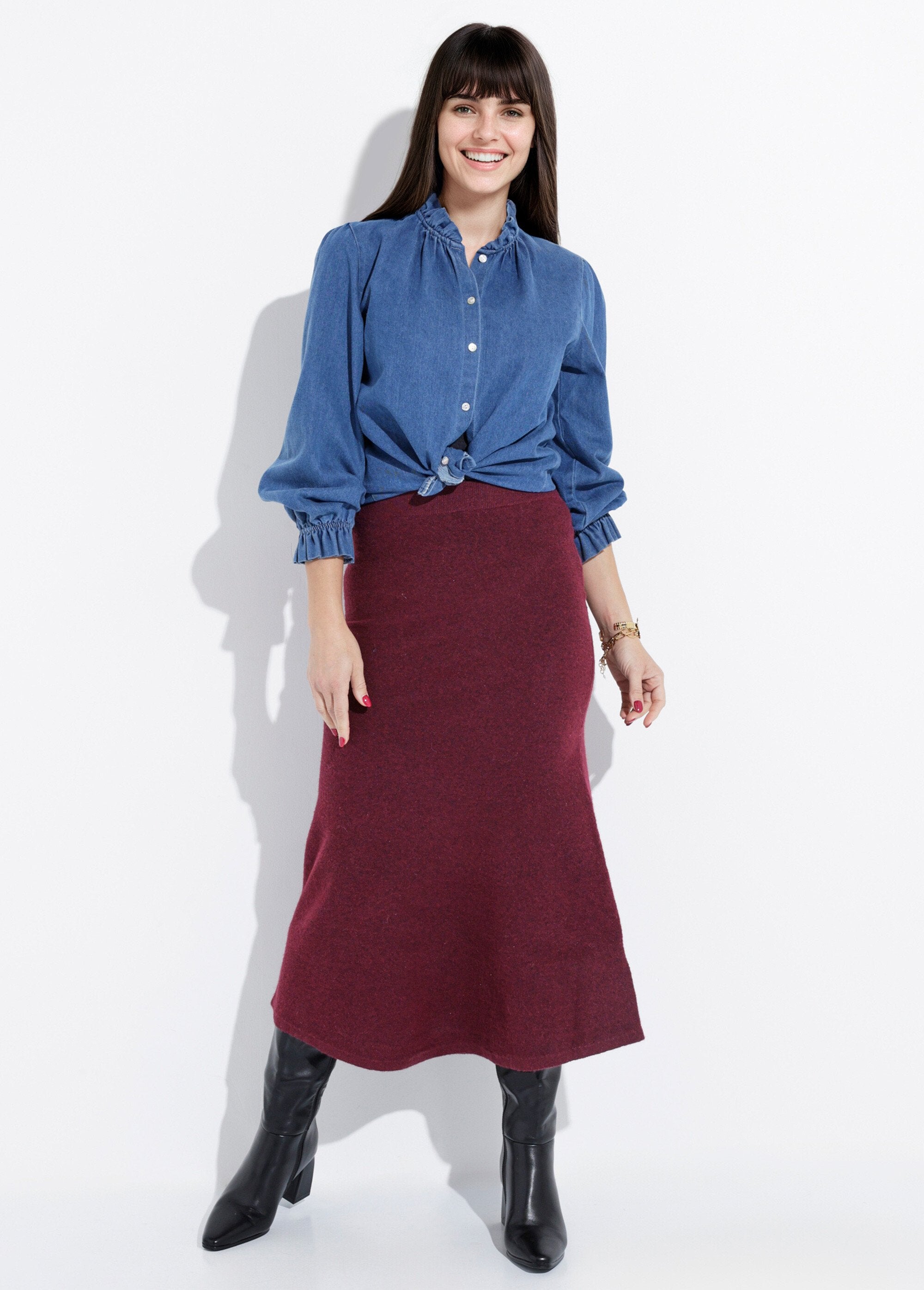 Saia_comprida_de_malha_em_forma_de_tulipa_Bordeaux_SF1_slim