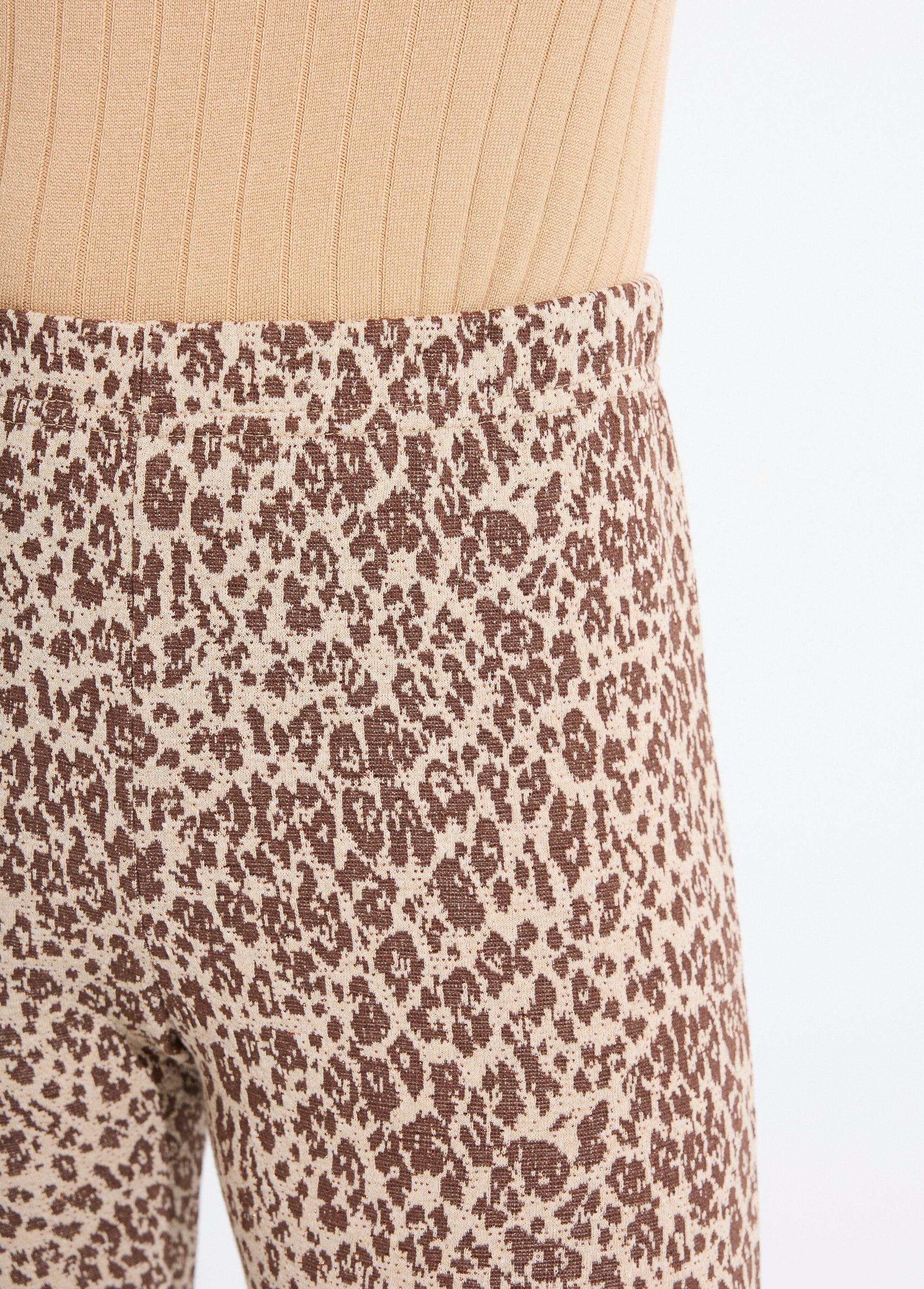 Legging_em_jacquard_de_pele_de_animal_com_cintura_elástica_Beige_et_camel_DE1_slim