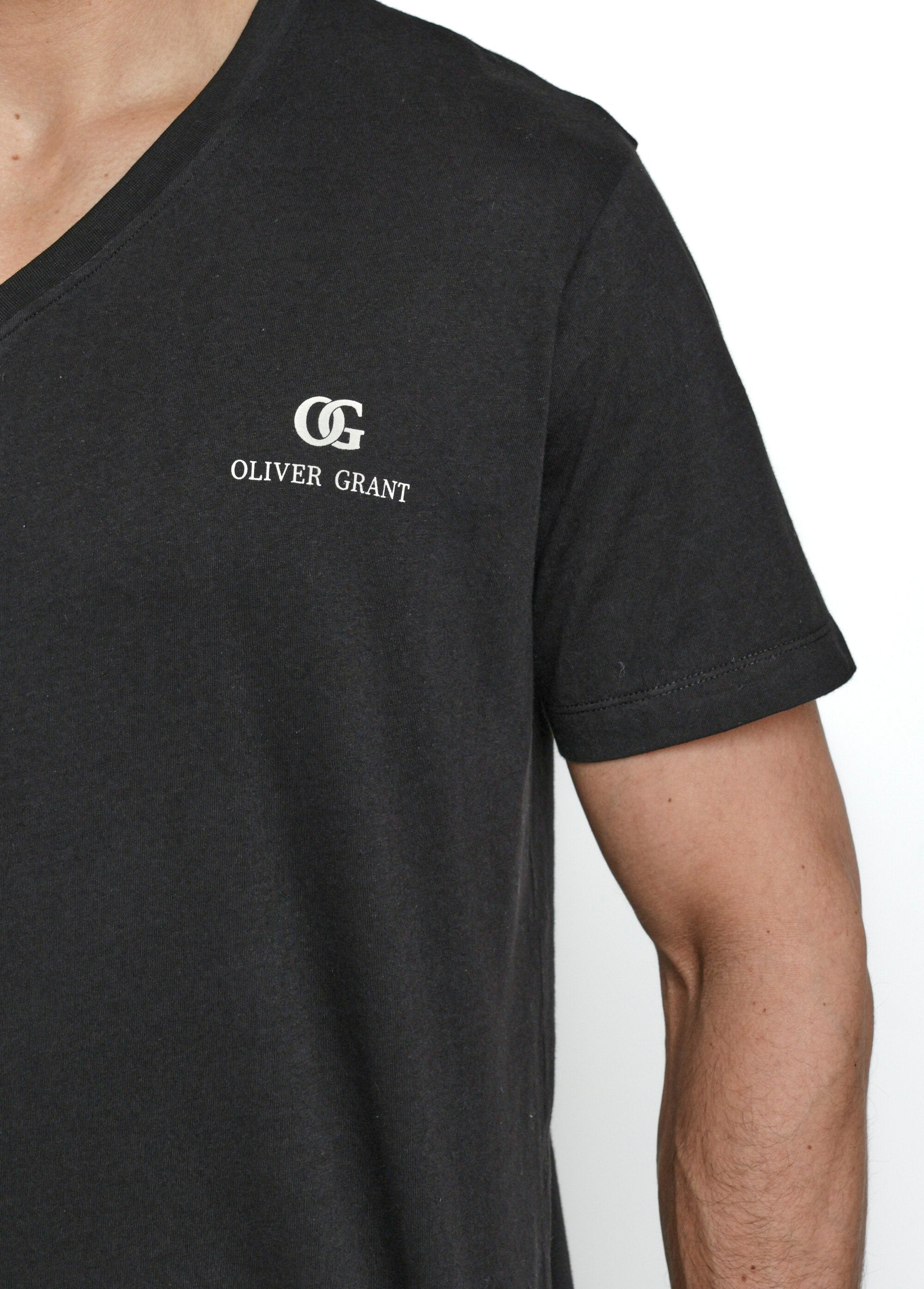 Camisetas_escuras_de_manga_curta_com_decote_em_V_Noir_DE1_slim