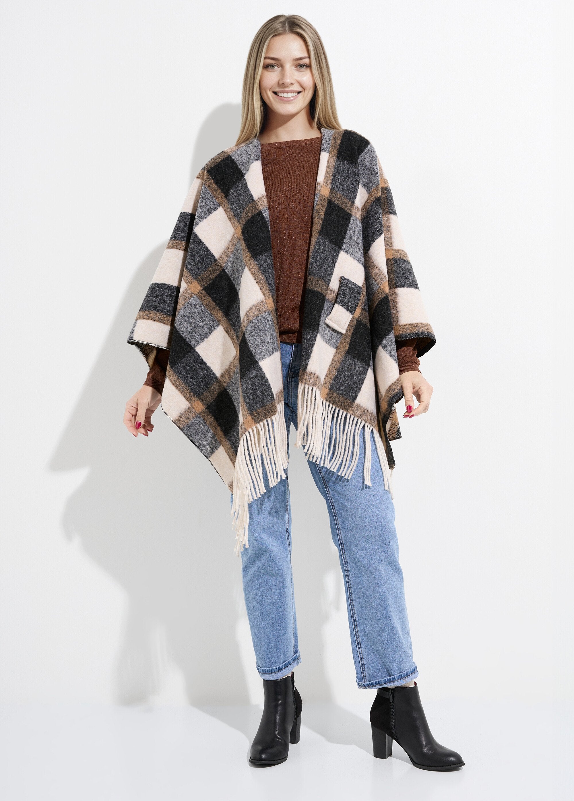 Manteau_cape_à_carreaux_aspect_lainage_Carreaux_noir_SF1_slim