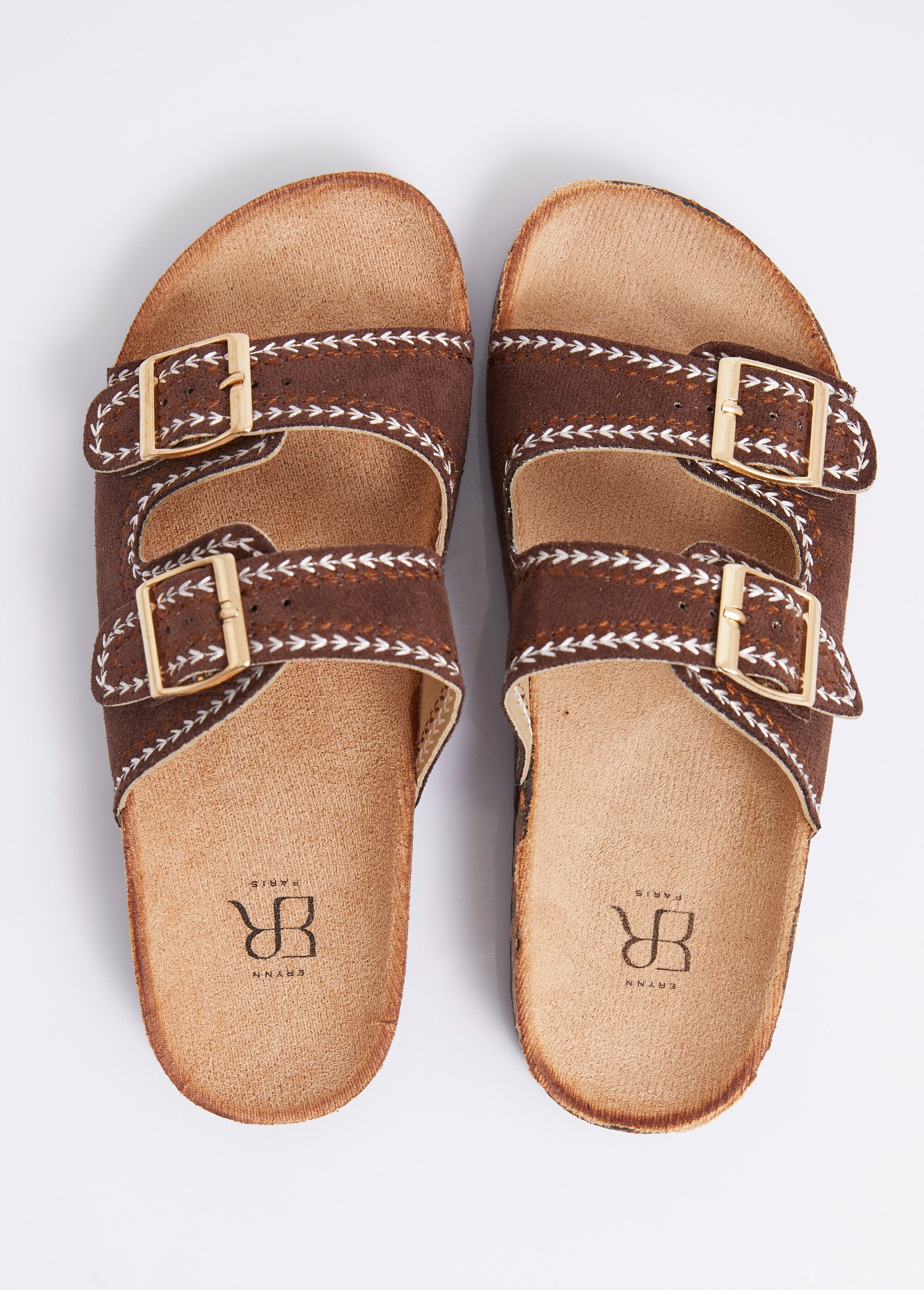 Mules_folk_à_boucles,_semelle_type_liège_Marron_OV1_slim