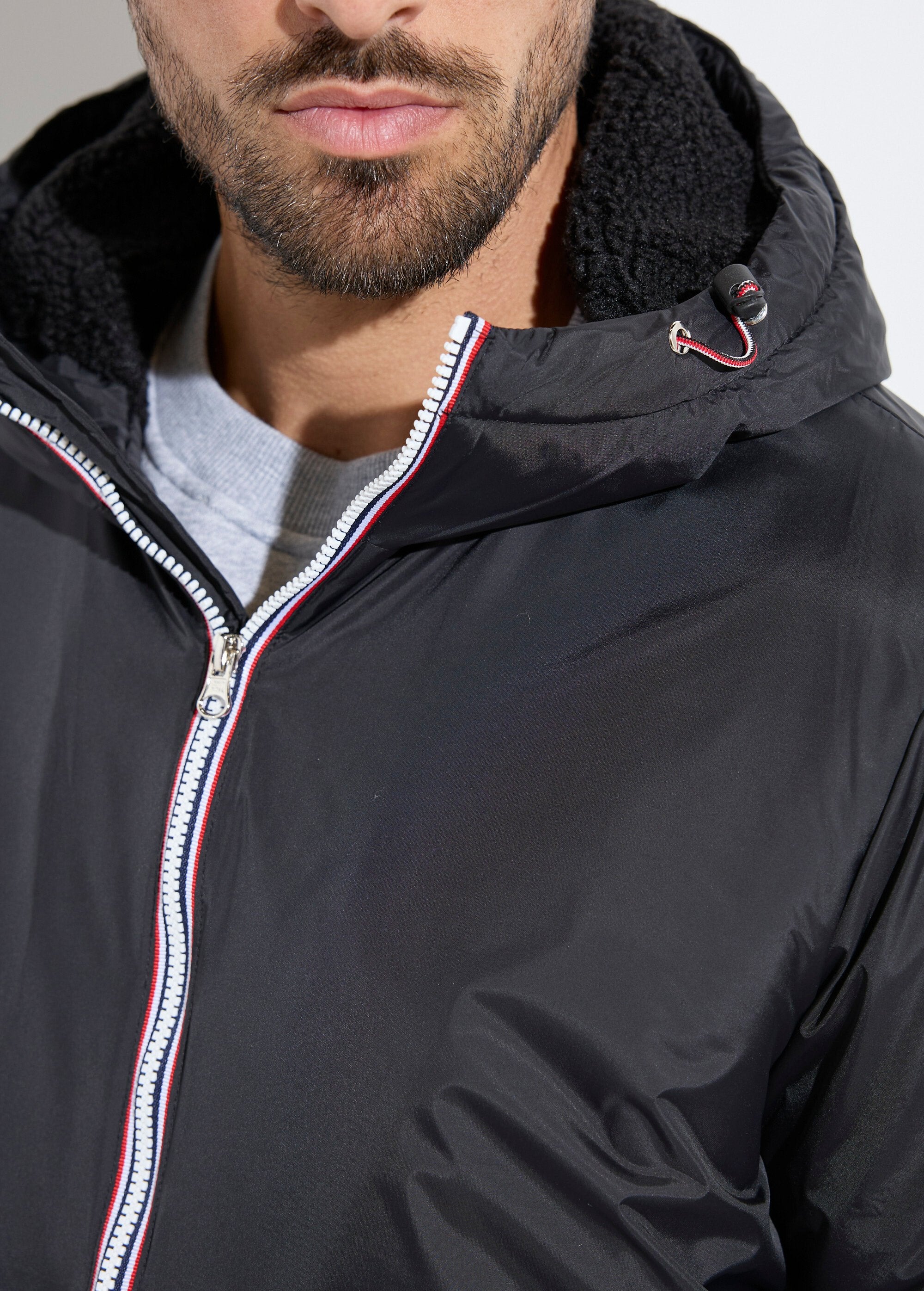 Parka_longa_repelente_de_água_na_moda_Kaki_DE1_slim