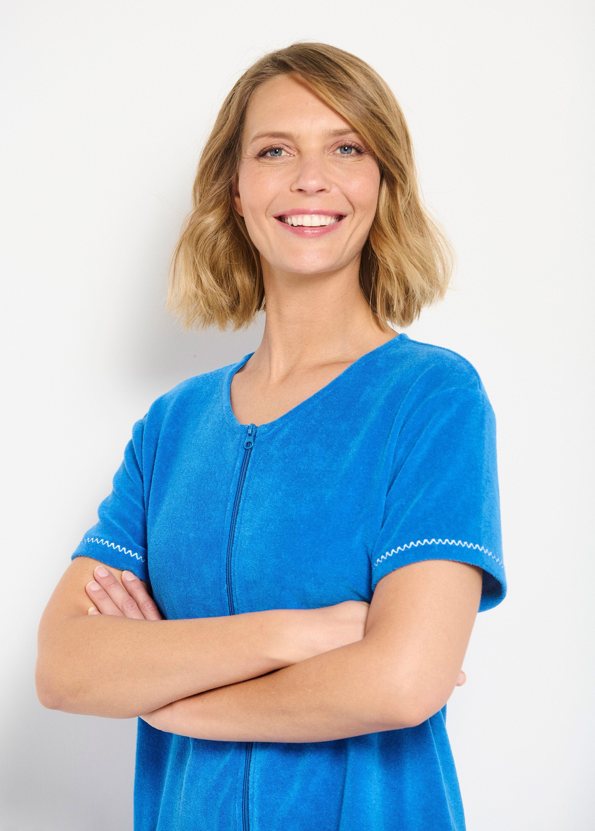 Roupão_de_banho_de_algodão_turco_liso_com_fecho_Bleu_DE2_slim