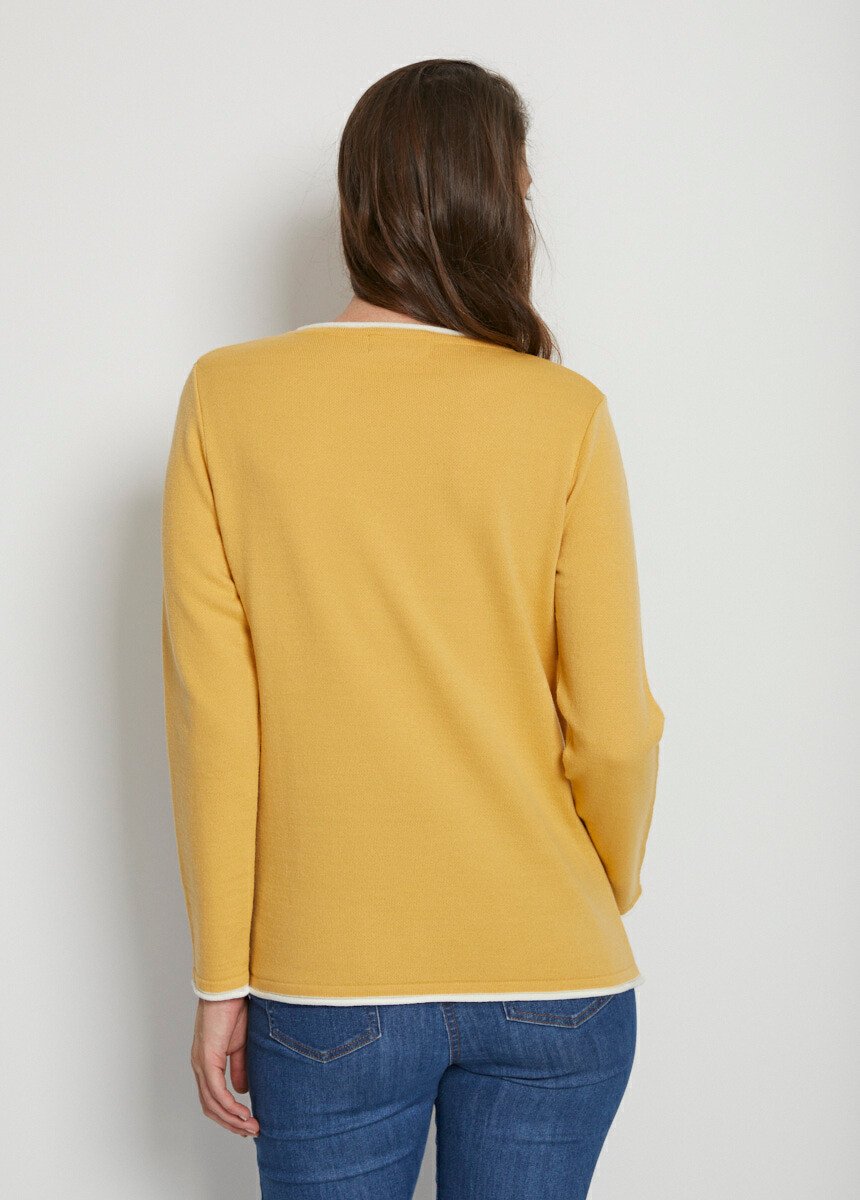 Suéter_jacquard_floral_gola_redonda_com_lã_Miel_et_gris_DO1_slim