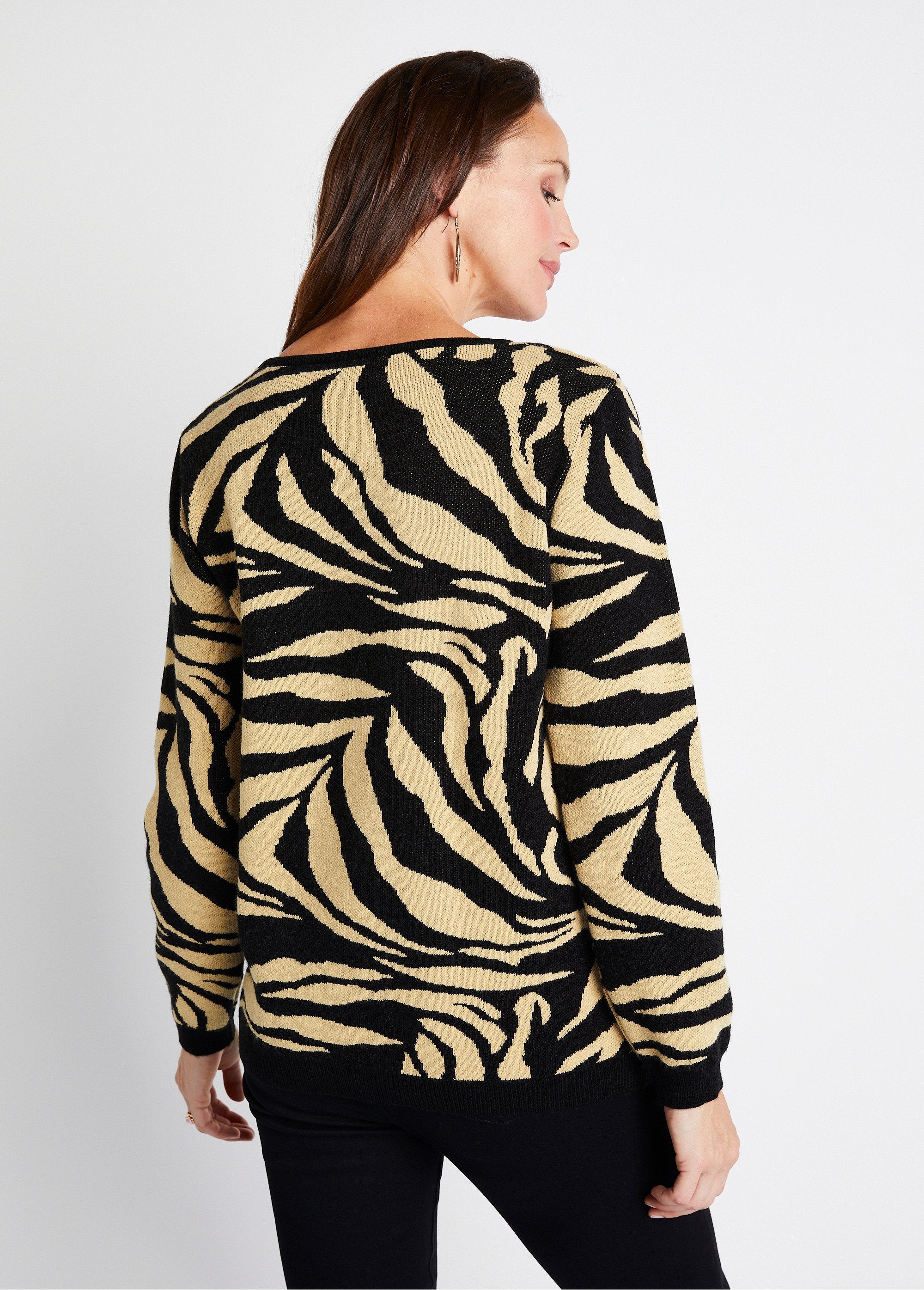 Camisola_macia_com_gola_redonda_e_jacquard_de_zebra_Beige_et_noir_DO1_slim