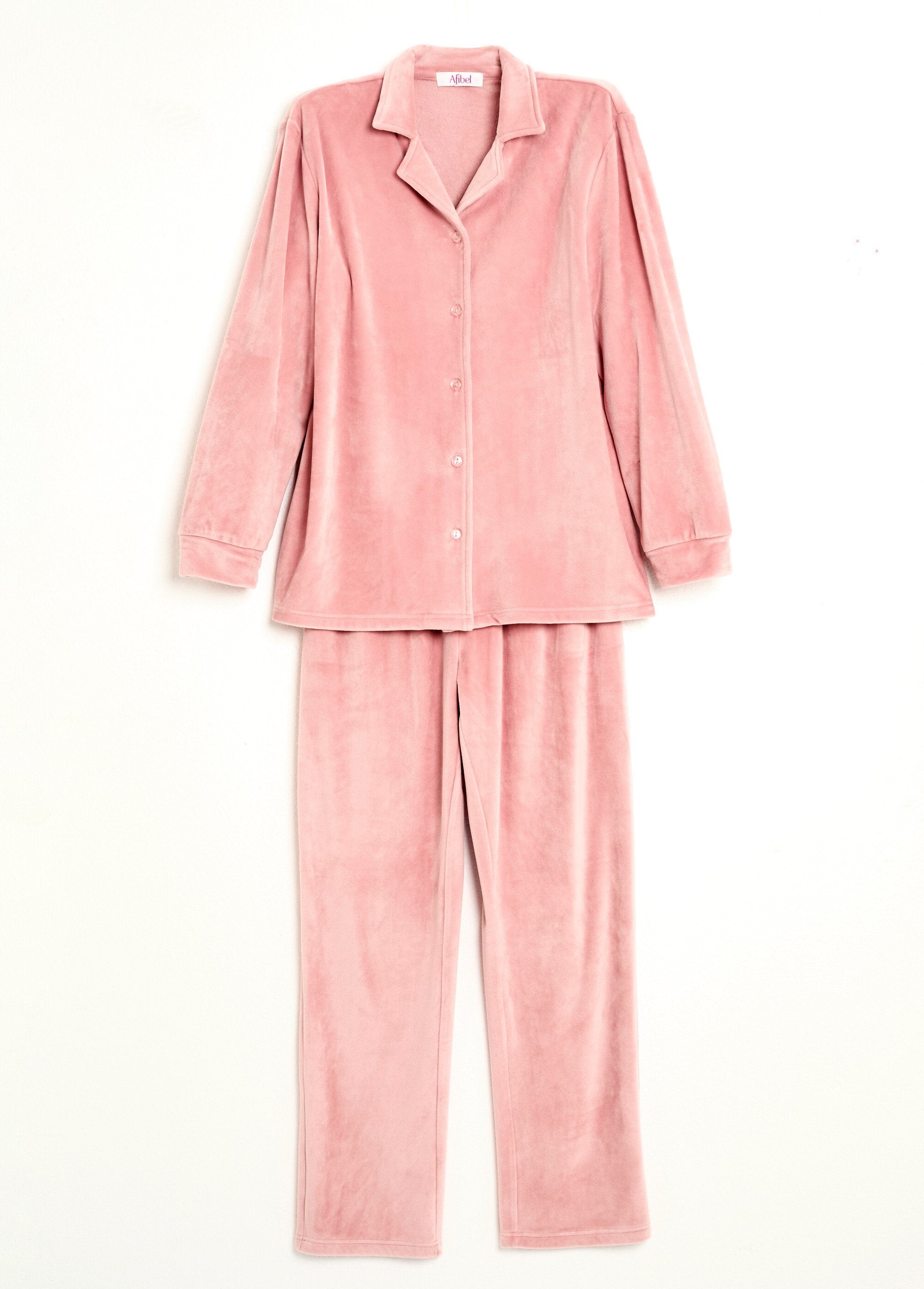 Pijama_longo_de_veludo_elástico_com_botões_Rose_AP1_slim