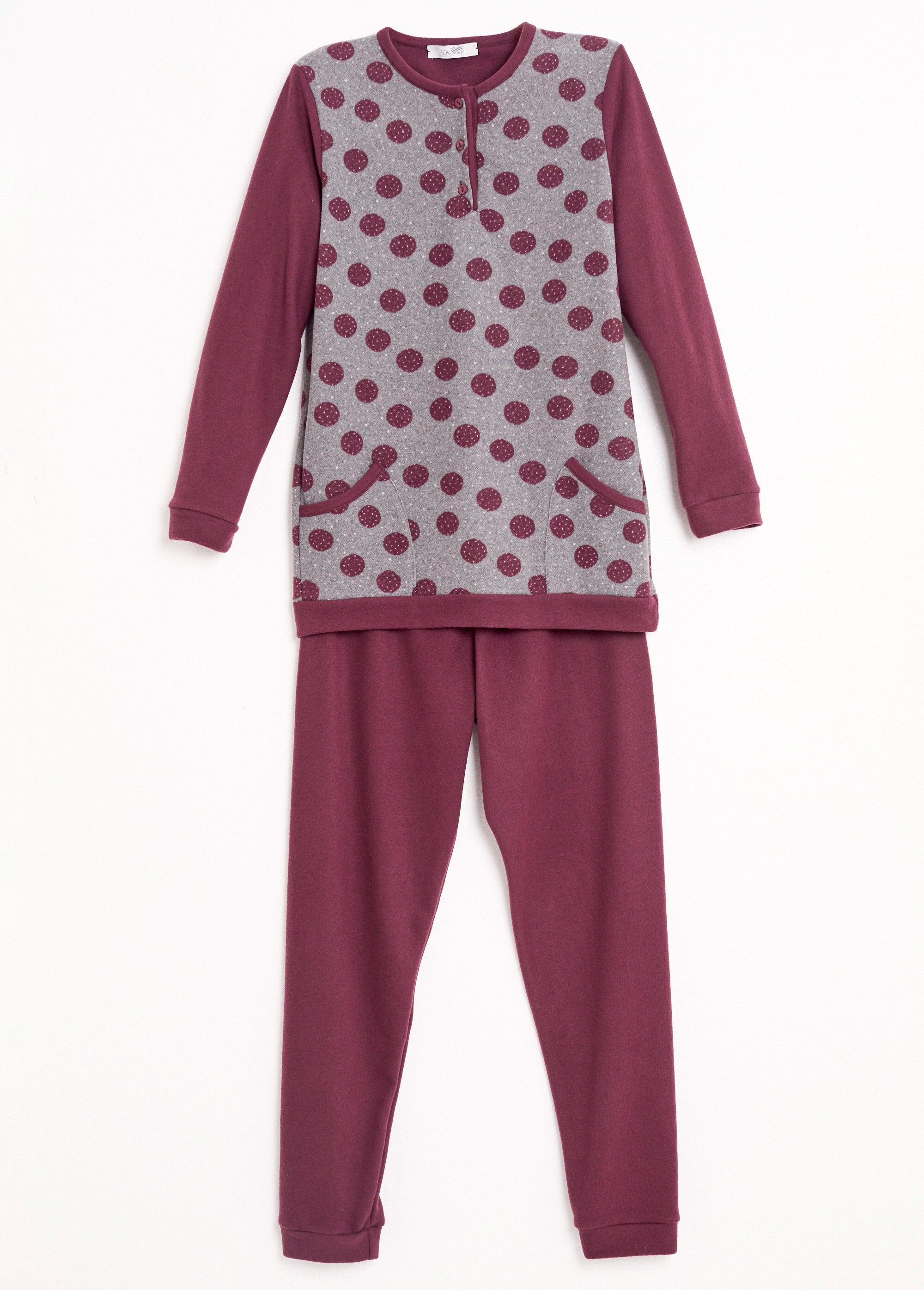 Pijama_de_calças_de_malha_Milano,_estampado_com_bolinhas_Bordeaux_AP1_slim
