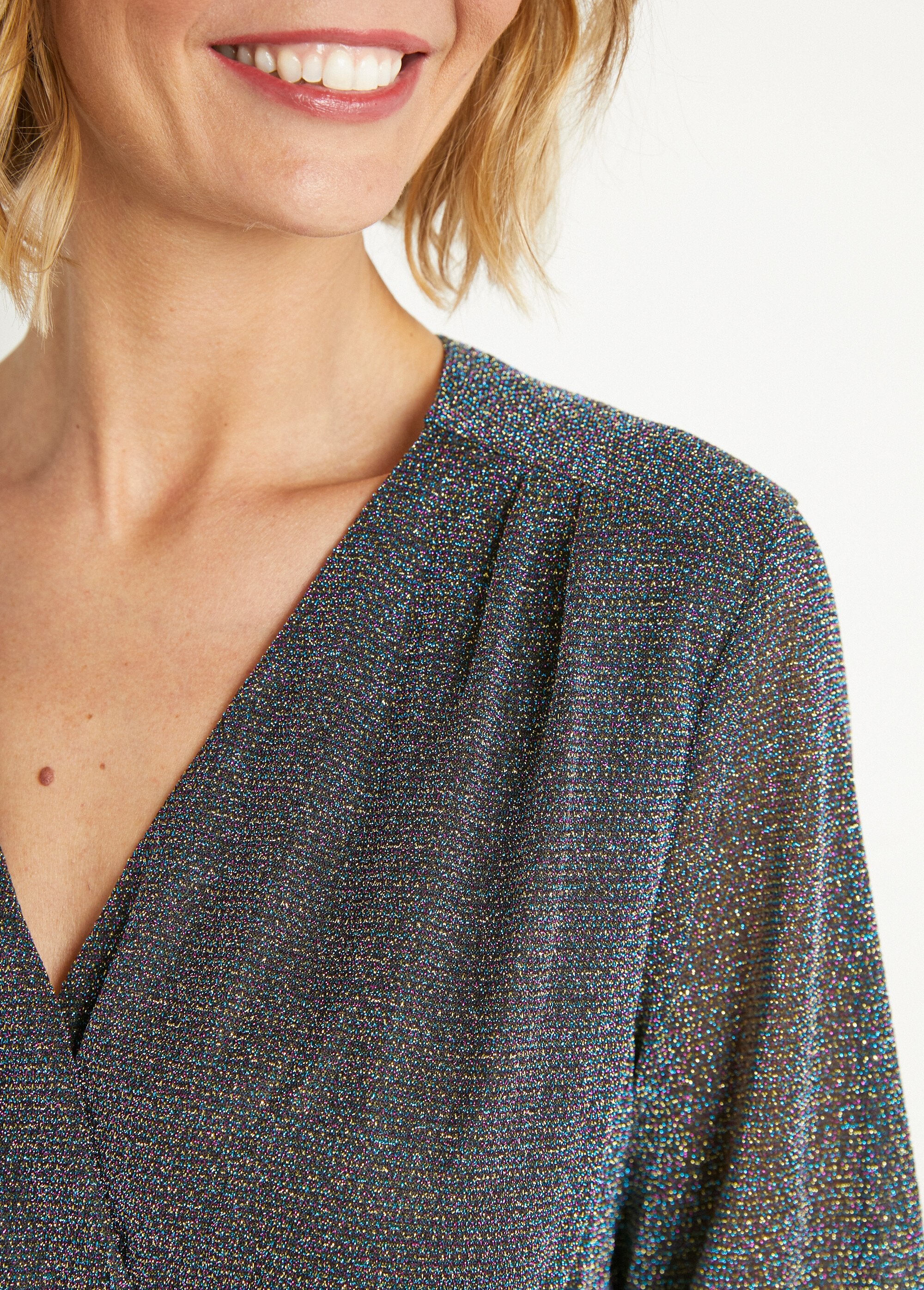 Vestido_curto_envelope_brilhante_chique_Multicolore_DE4_slim