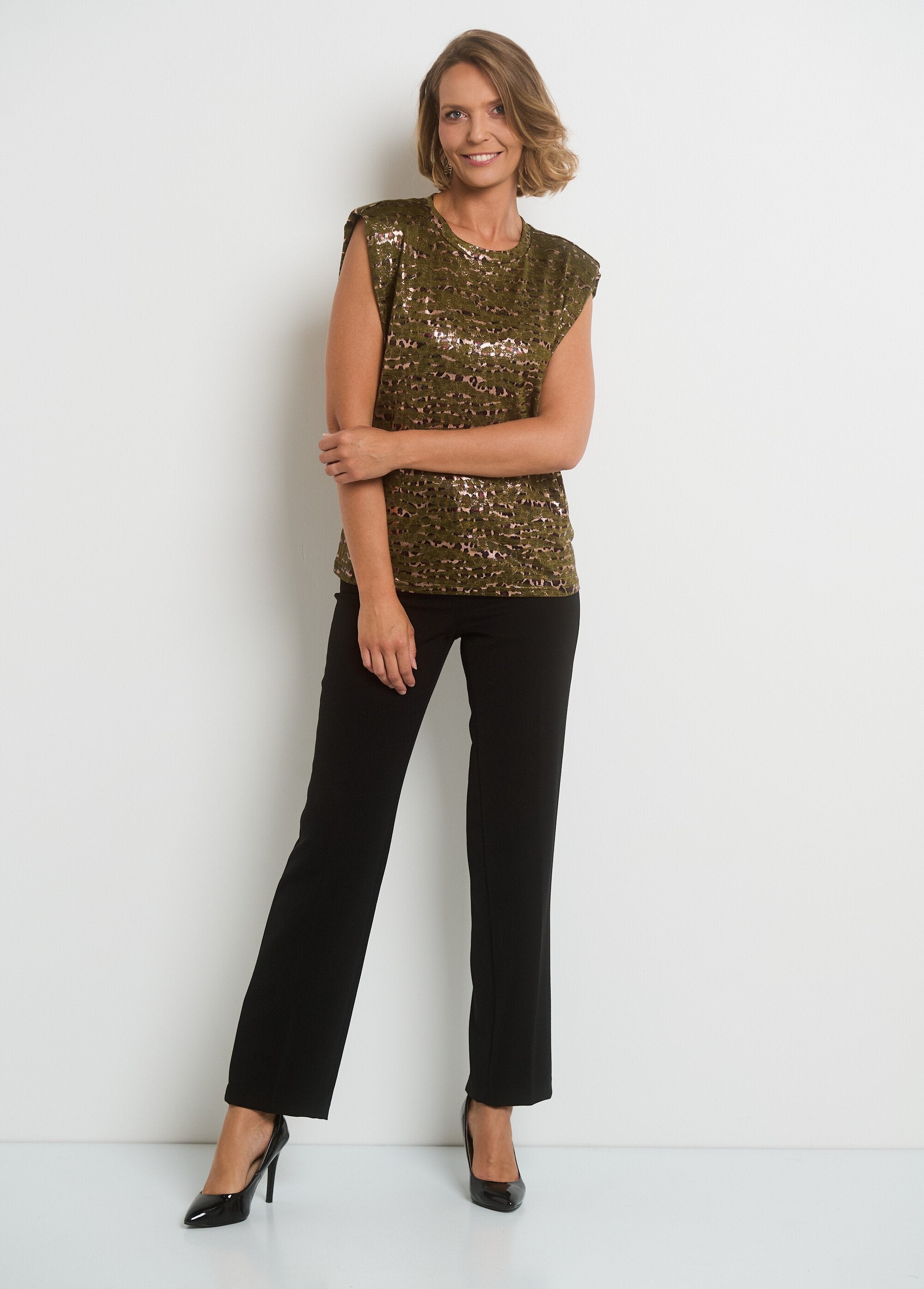 T-shirt_sem_mangas_com_estampado_animal_Kaki_imprime_SF1_slim