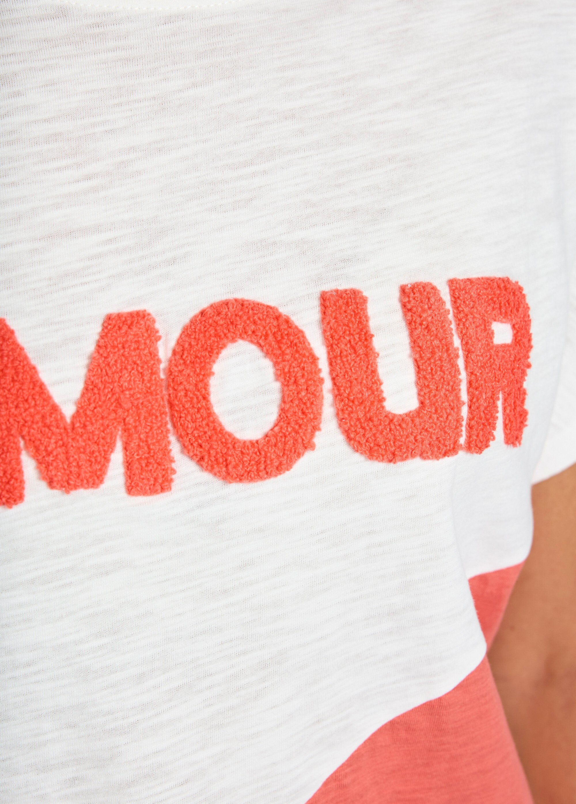 Camiseta_de_malha_bicolor_com_mensagem_Corail_et_blanc_DE3_slim