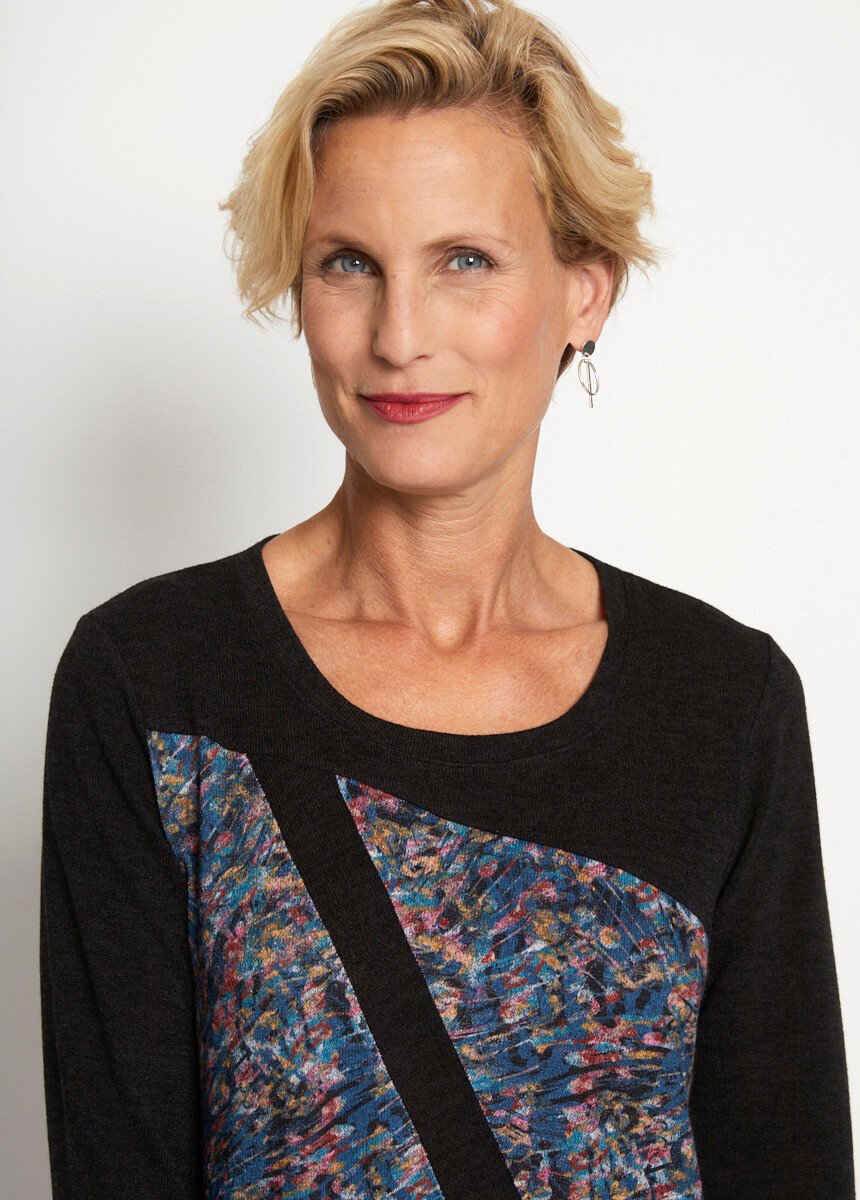 T-shirt_long_imprimé_graphique_Miel_et_canard_DE1_slim