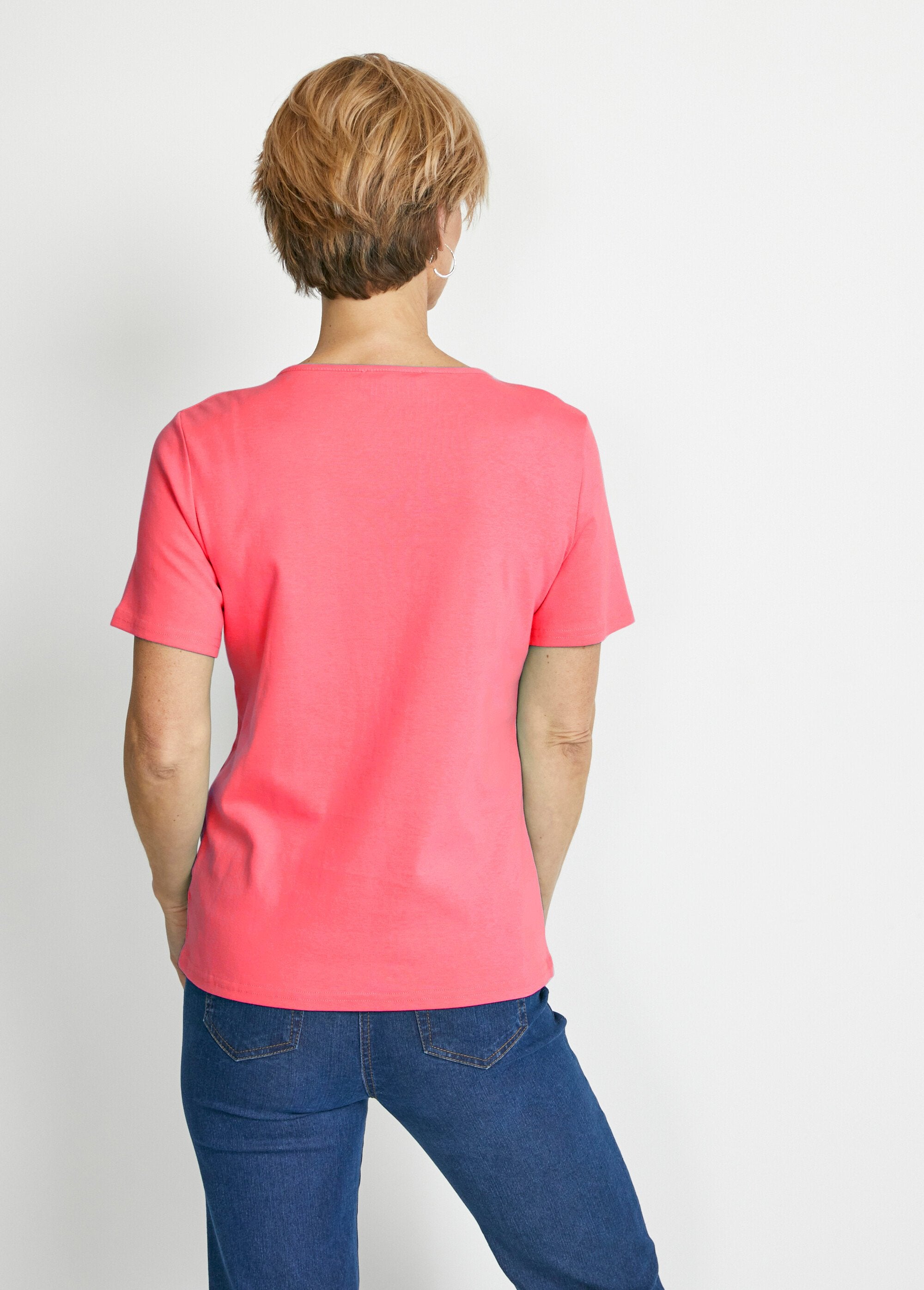 T-shirt_manches_courtes_fantaisie_cloutée_Corail_DO1_slim