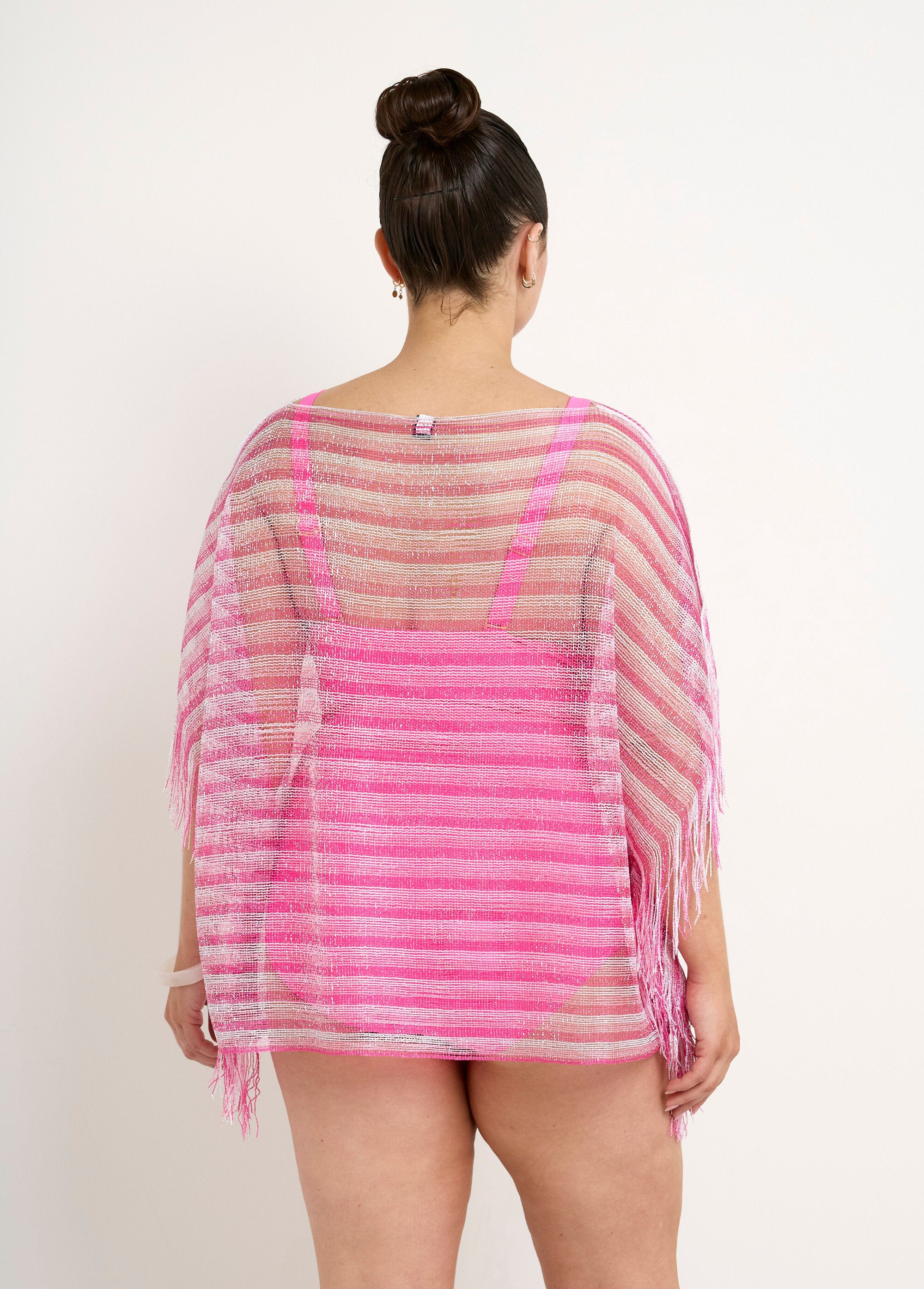 Túnica_de_praia_listrada_com_fio_metalizado_Fuchsia_DO1_slim