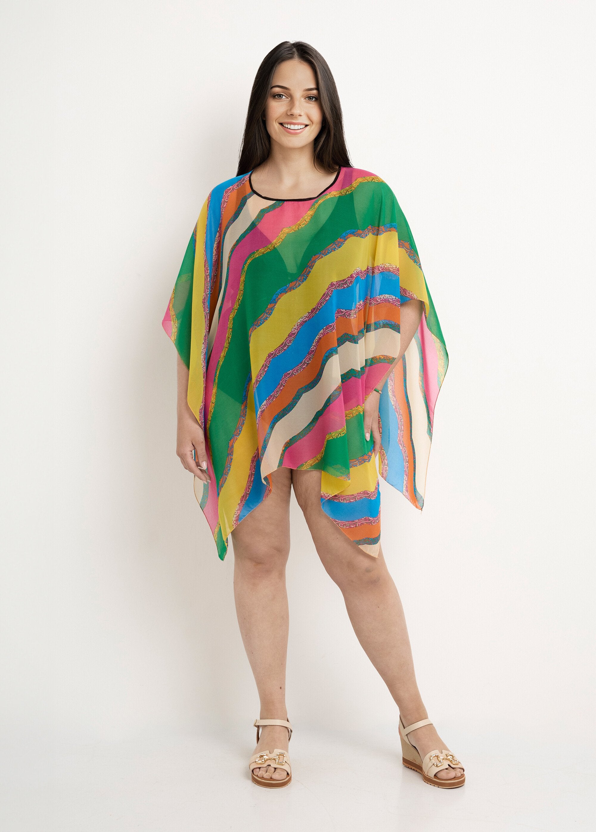 Túnica_de_praia_com_véu_e_listras_estilizadas_Multicolore_FA1_slim
