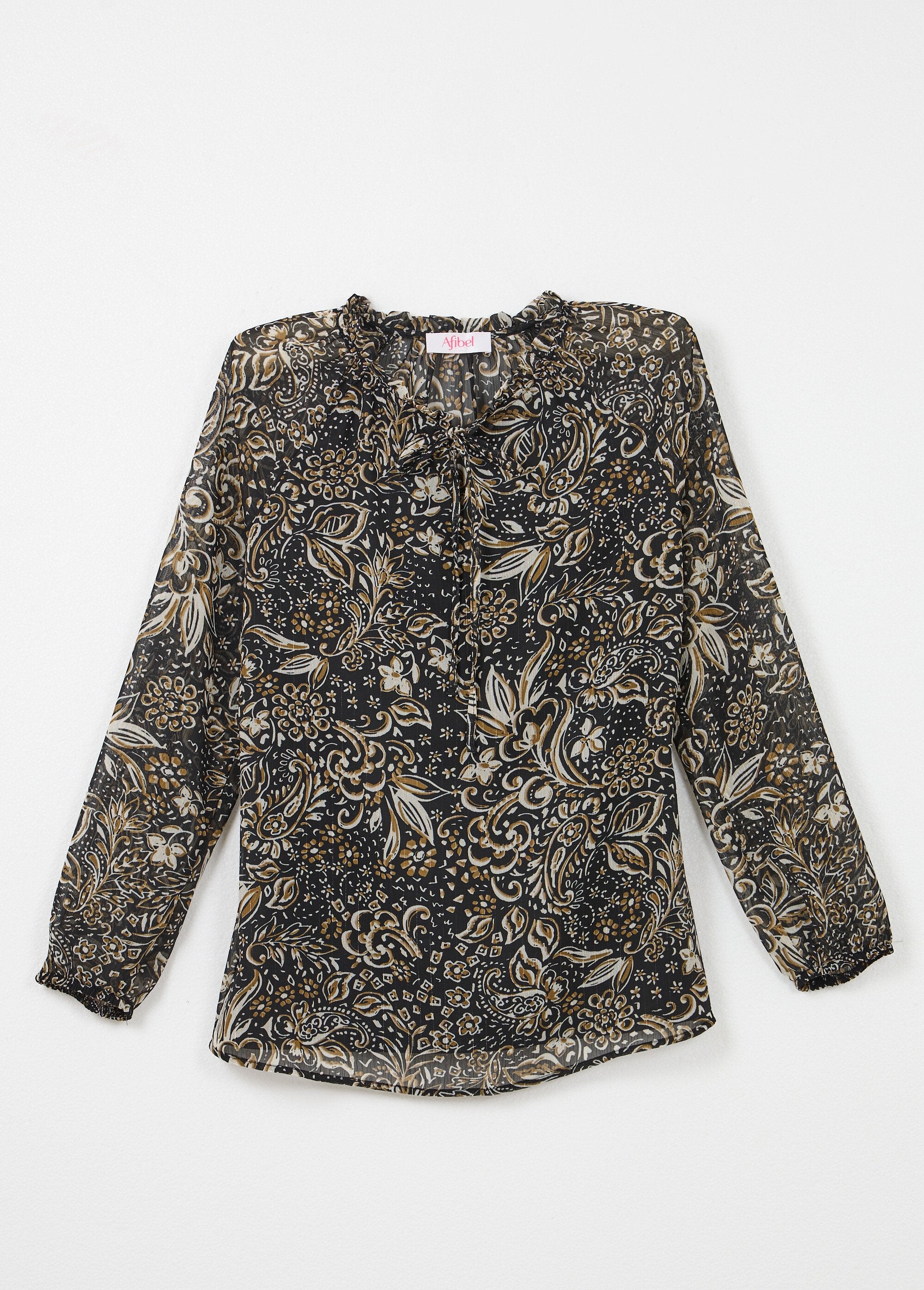 Túnica_comprida_em_voile_floral_brilhante_com_gola_com_folhos_Imp_noir_AP1_slim