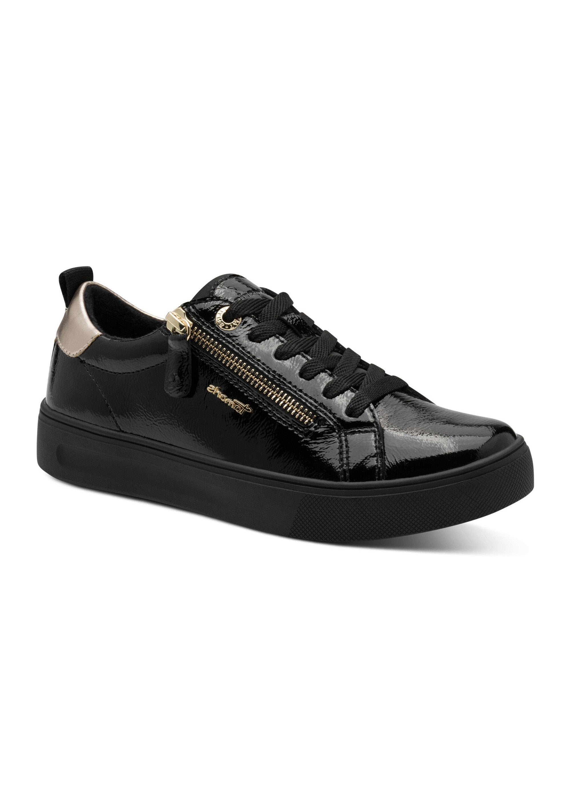 Tênis_de_sola_grossa_com_zíper_e_cadarço_Vernis_noir_FA1_slim