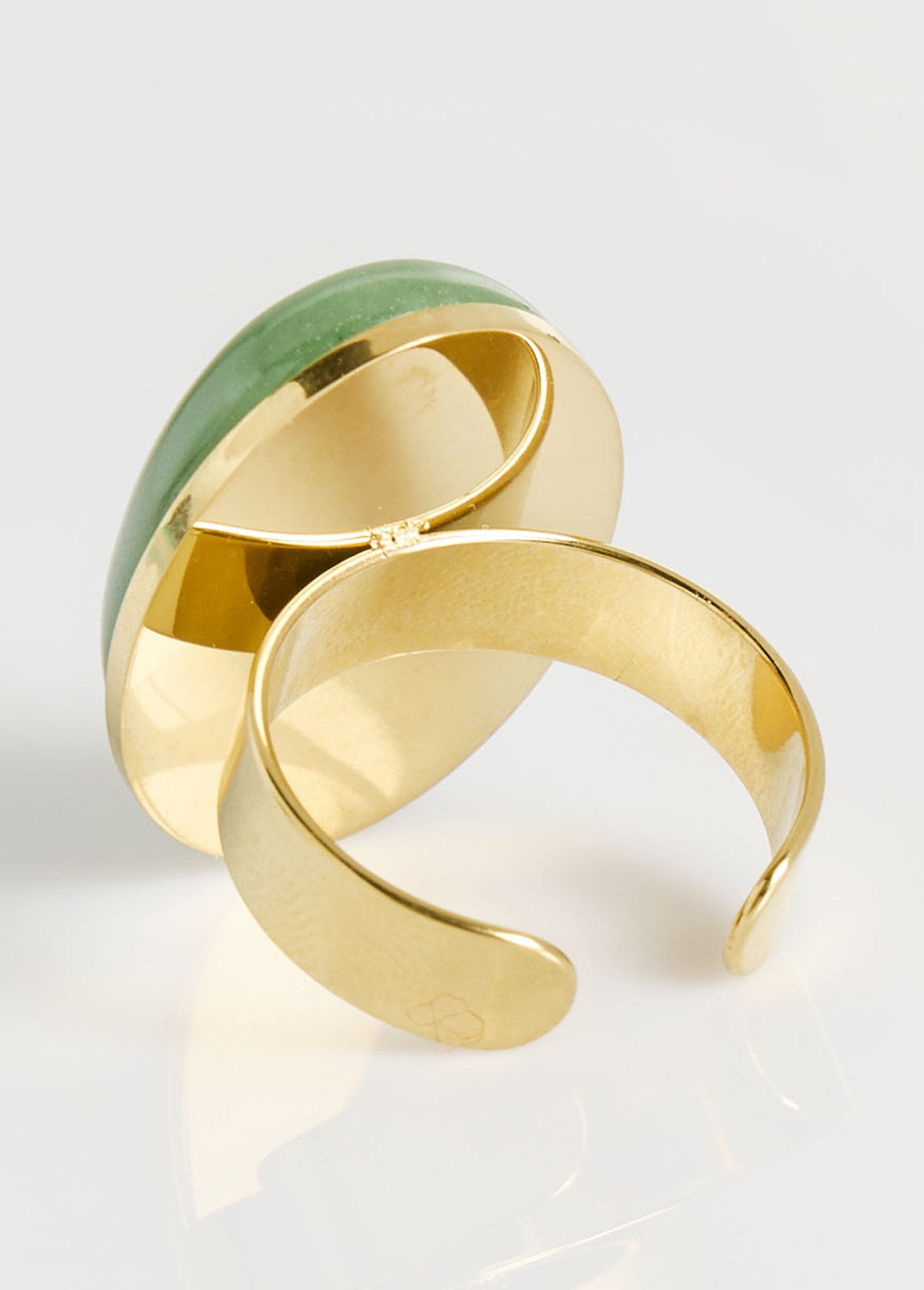Bague_acier_inox_avec_médaillon_résine_Vert_DE1_slim