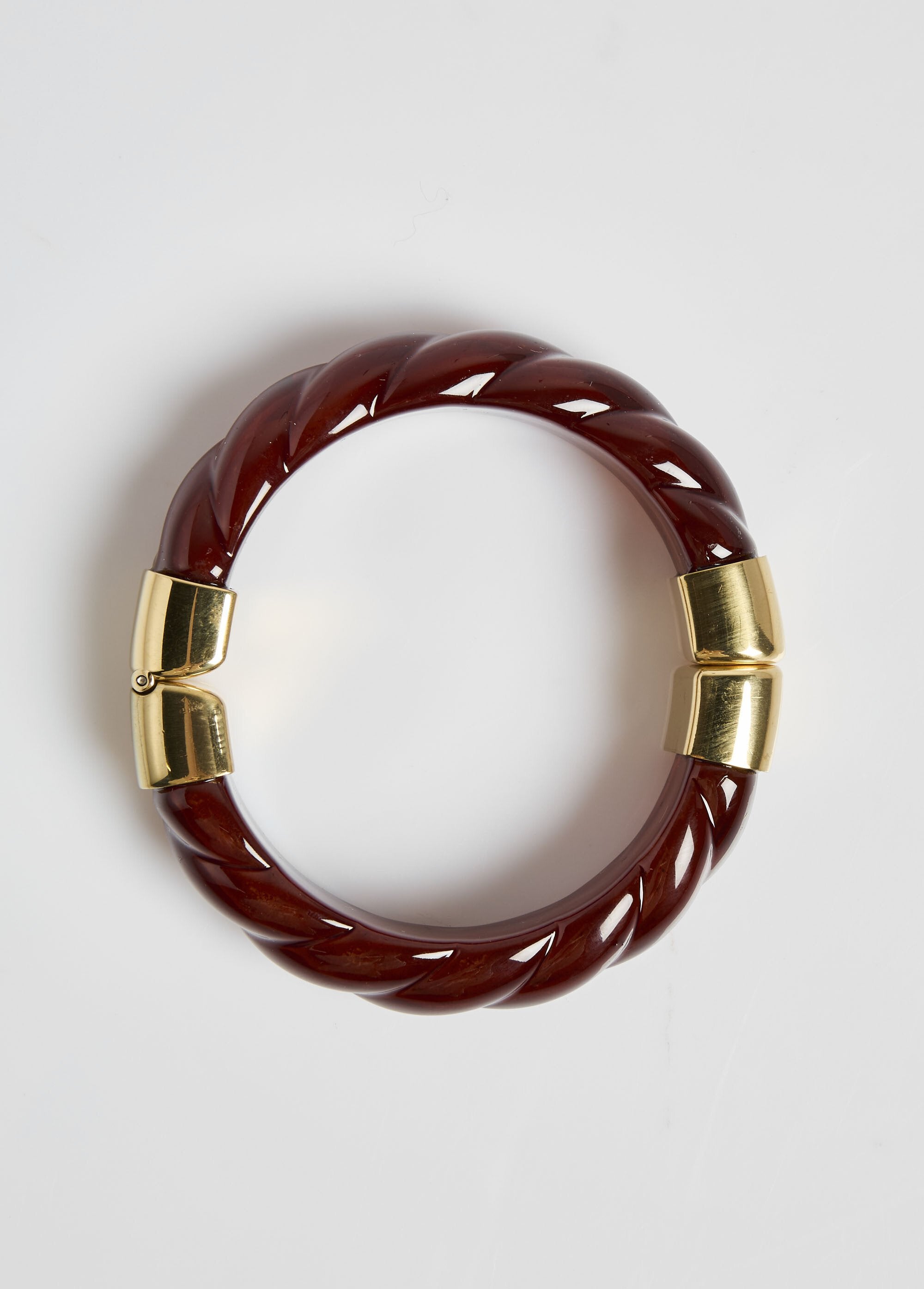 Anel_torcido_em_resina_e_aço_inoxidável_Marron_FA1_slim