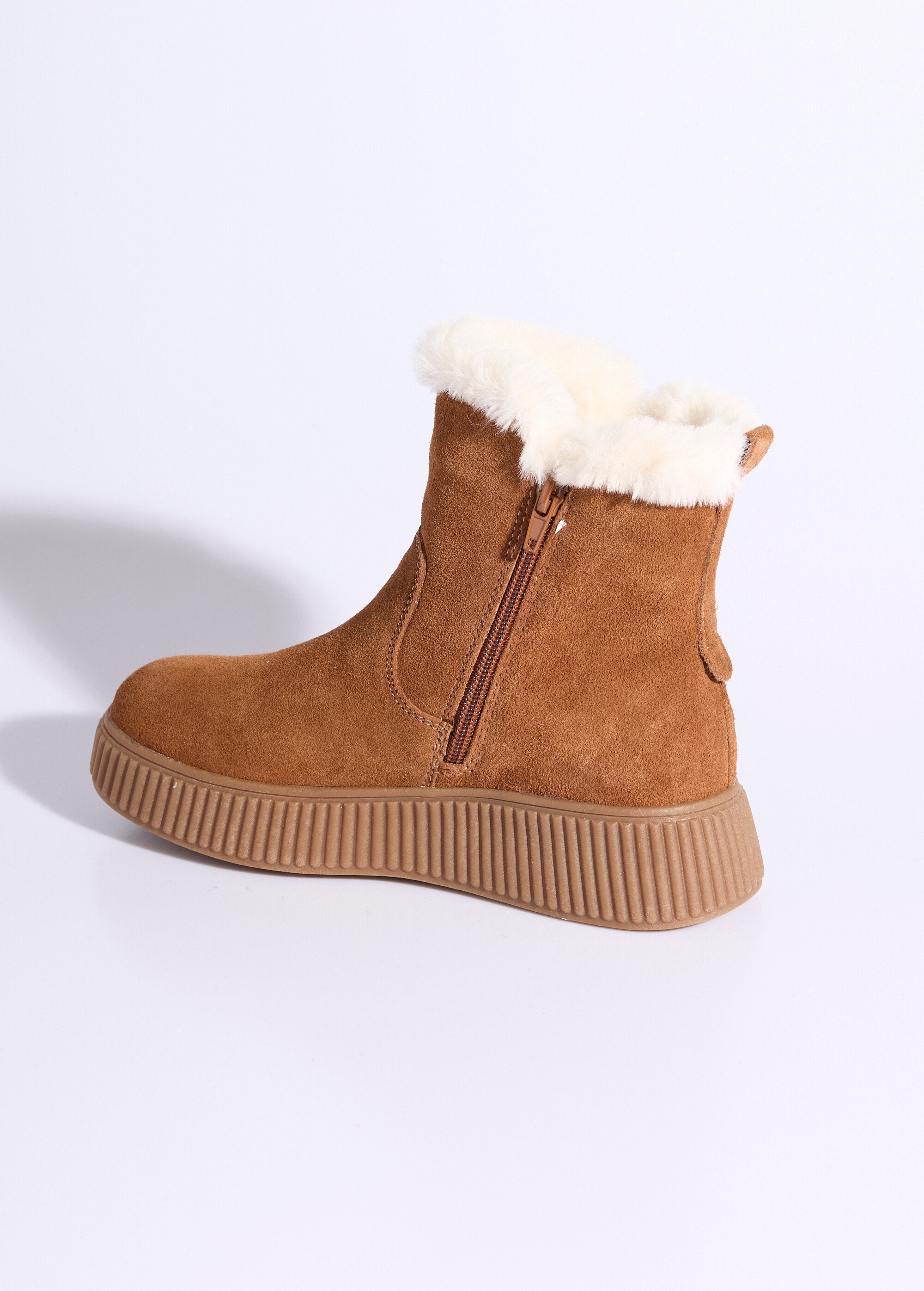 Boots_en_cuir_fourrées,_semelle_épaisse_Camel_DO1_slim