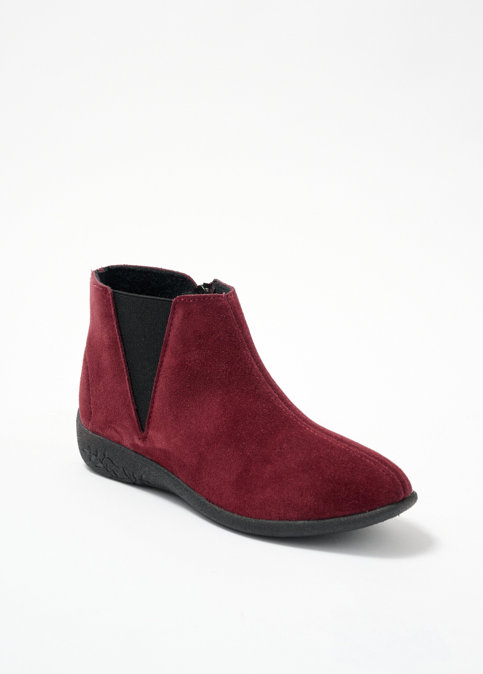 Botas_largas_de_couro_confortáveis_com_fecho_de_correr_elástico_Bordeaux_FA1_slim