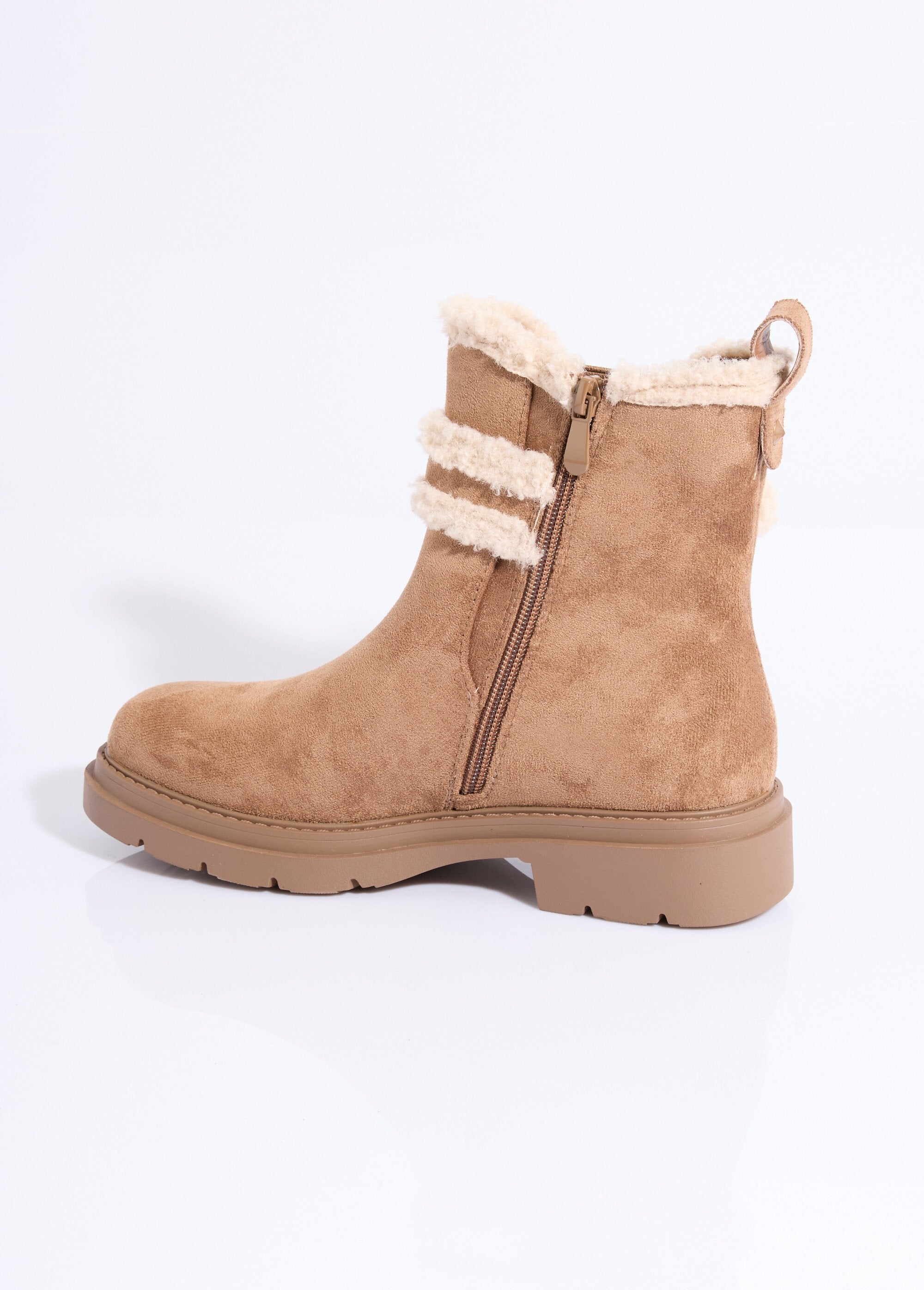 Boots_suédine_et_détails_aspect_laineux_Camel_DO1_slim