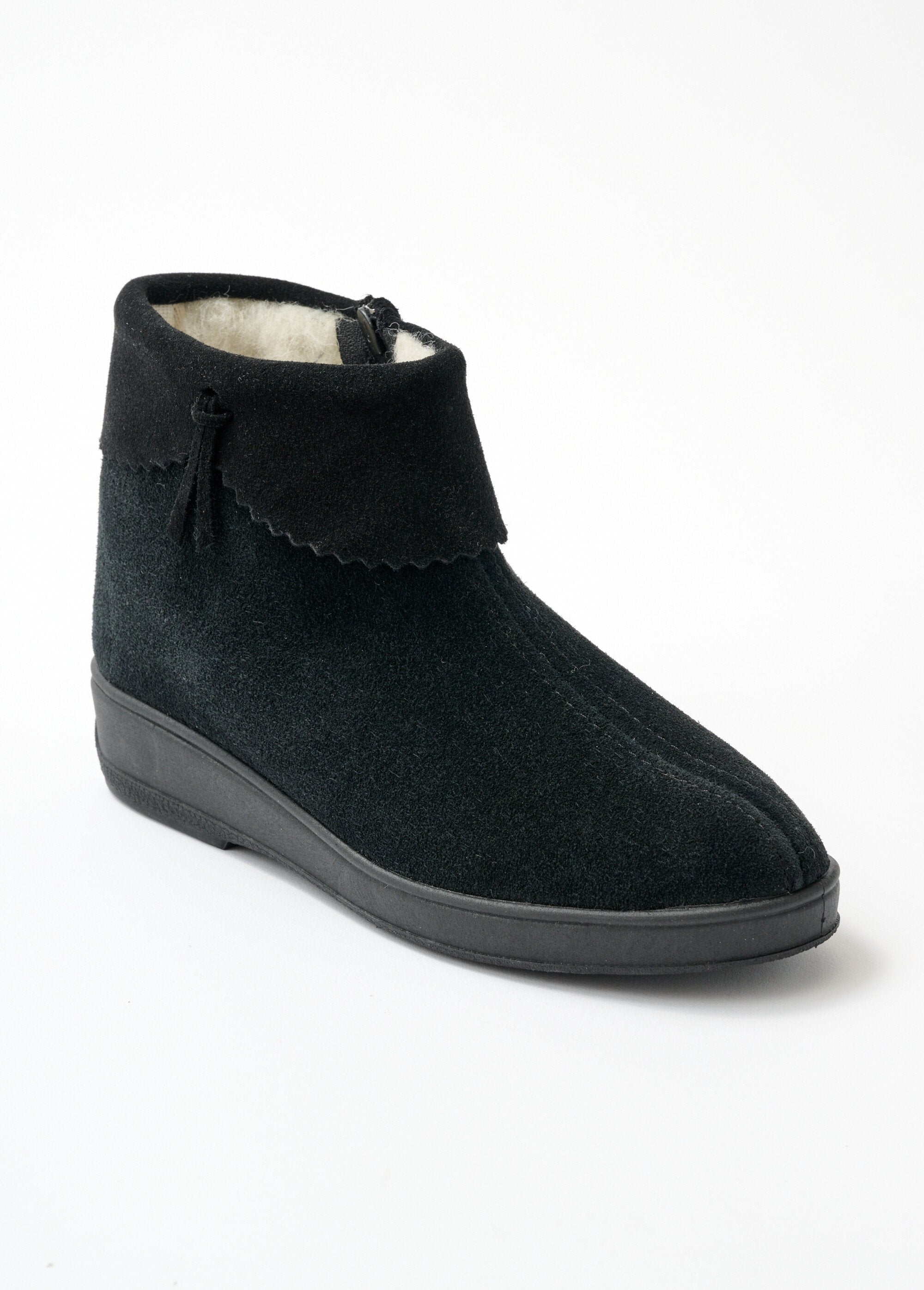 Botas_de_camurça_confortáveis_​​com_zíper_e_forro_de_pele_PRETO_FA1_slim