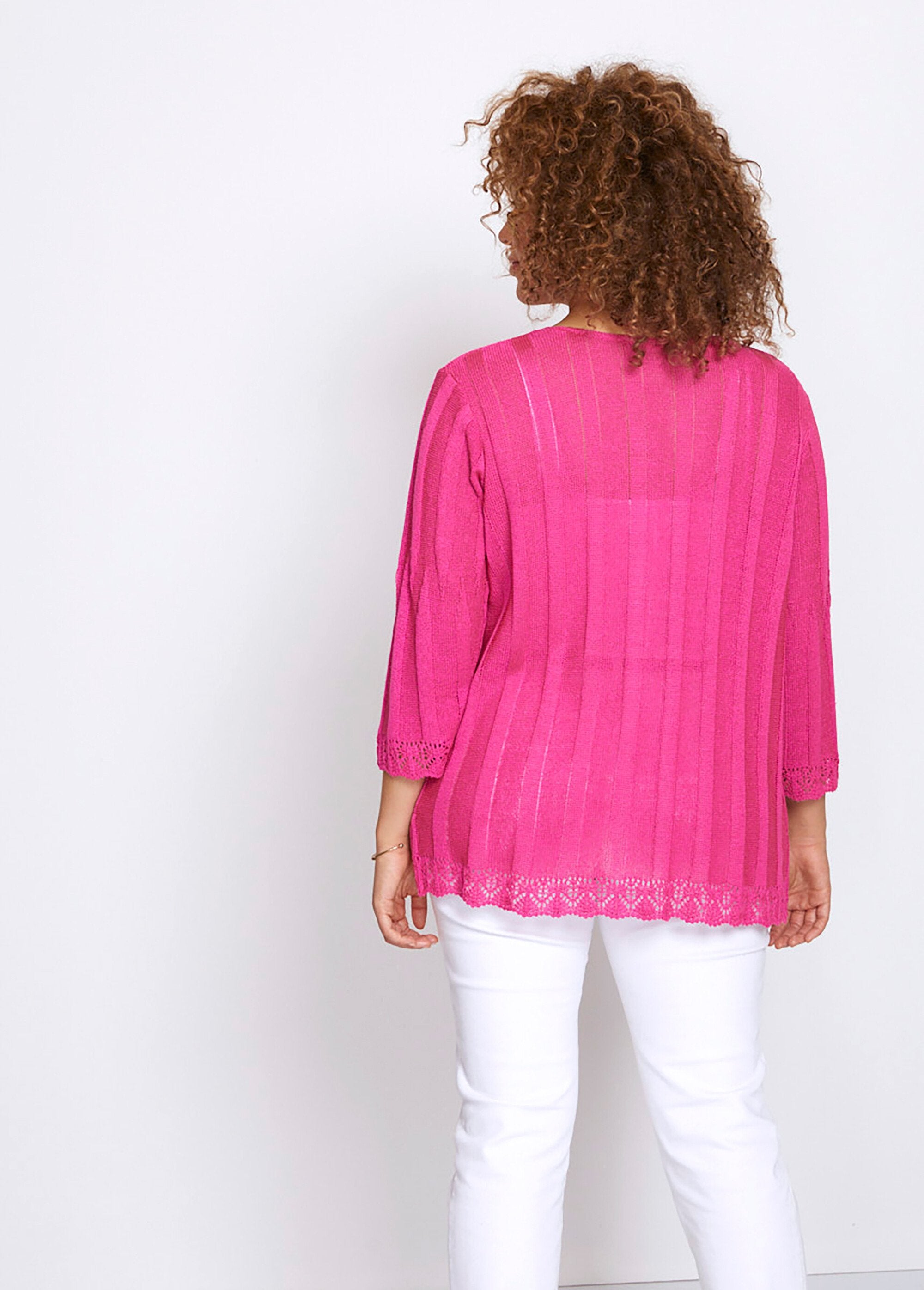 Cardigan_boutonnée_long_ajouré_Fuchsia_DO1_curvy