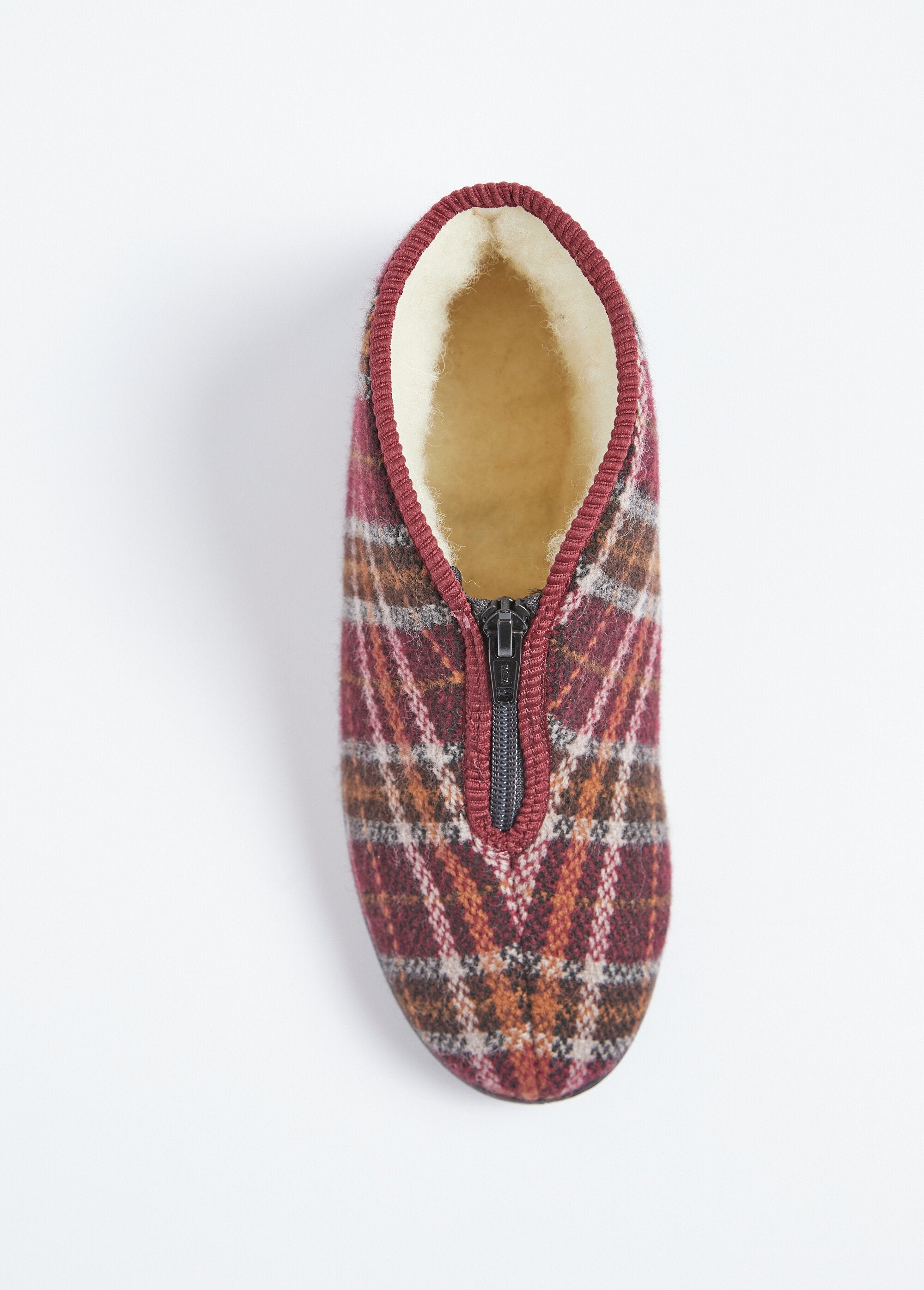 Chinelos_de_cano_alto_com_zíper_e_largura_confortável_escocesa_Bordeaux_OV1_slim