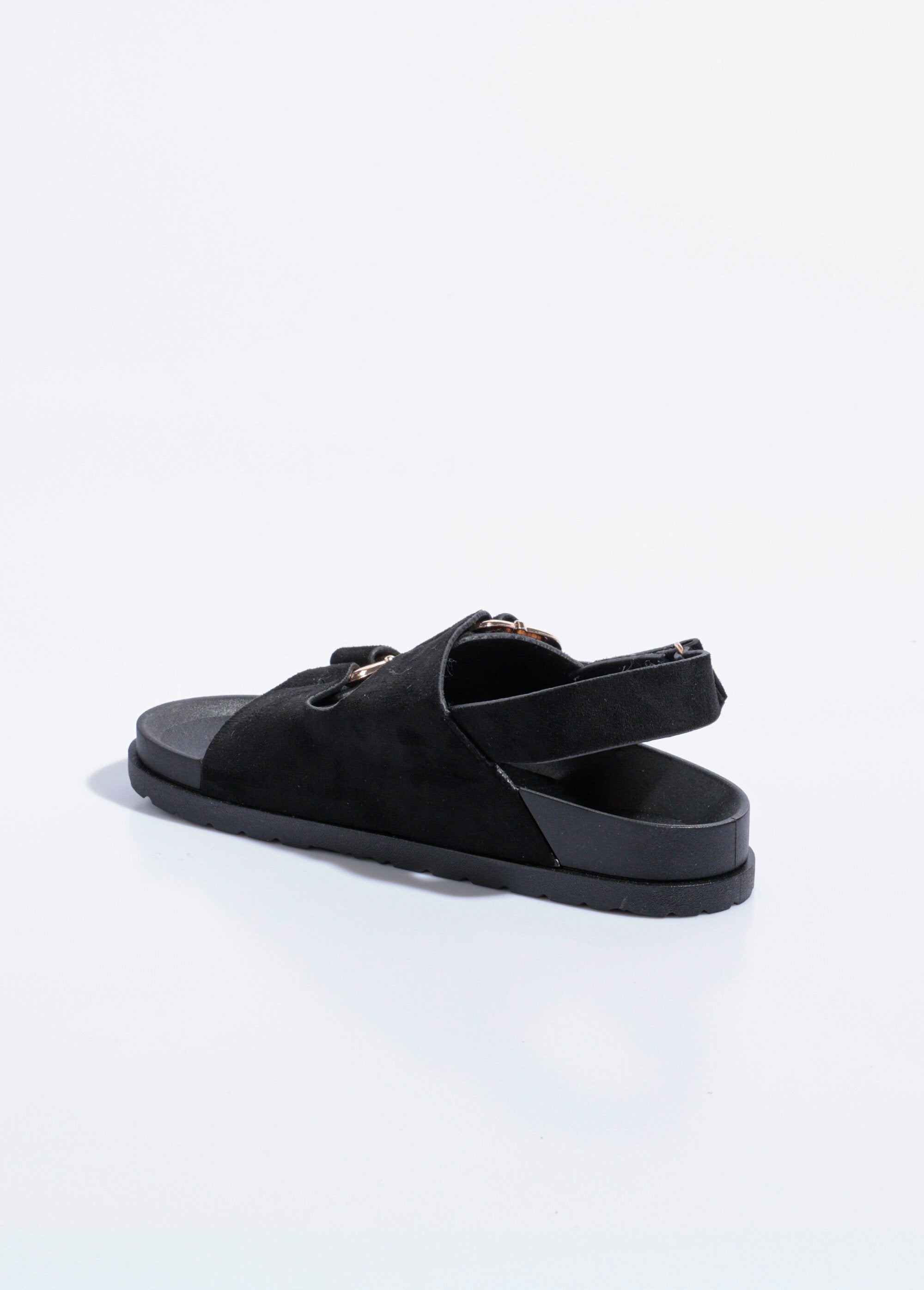 Mules_de_camurça_com_fivelas,_sola_anatômica_Noir_DO1_slim