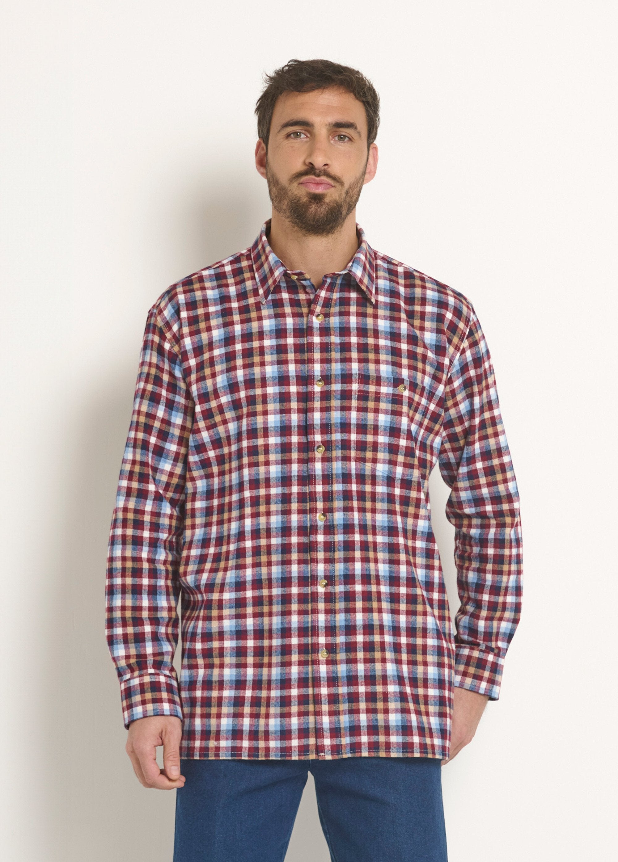 Camisa_xadrez_de_flanela_quentinha_Carreaux_bordeaux_FA1_slim