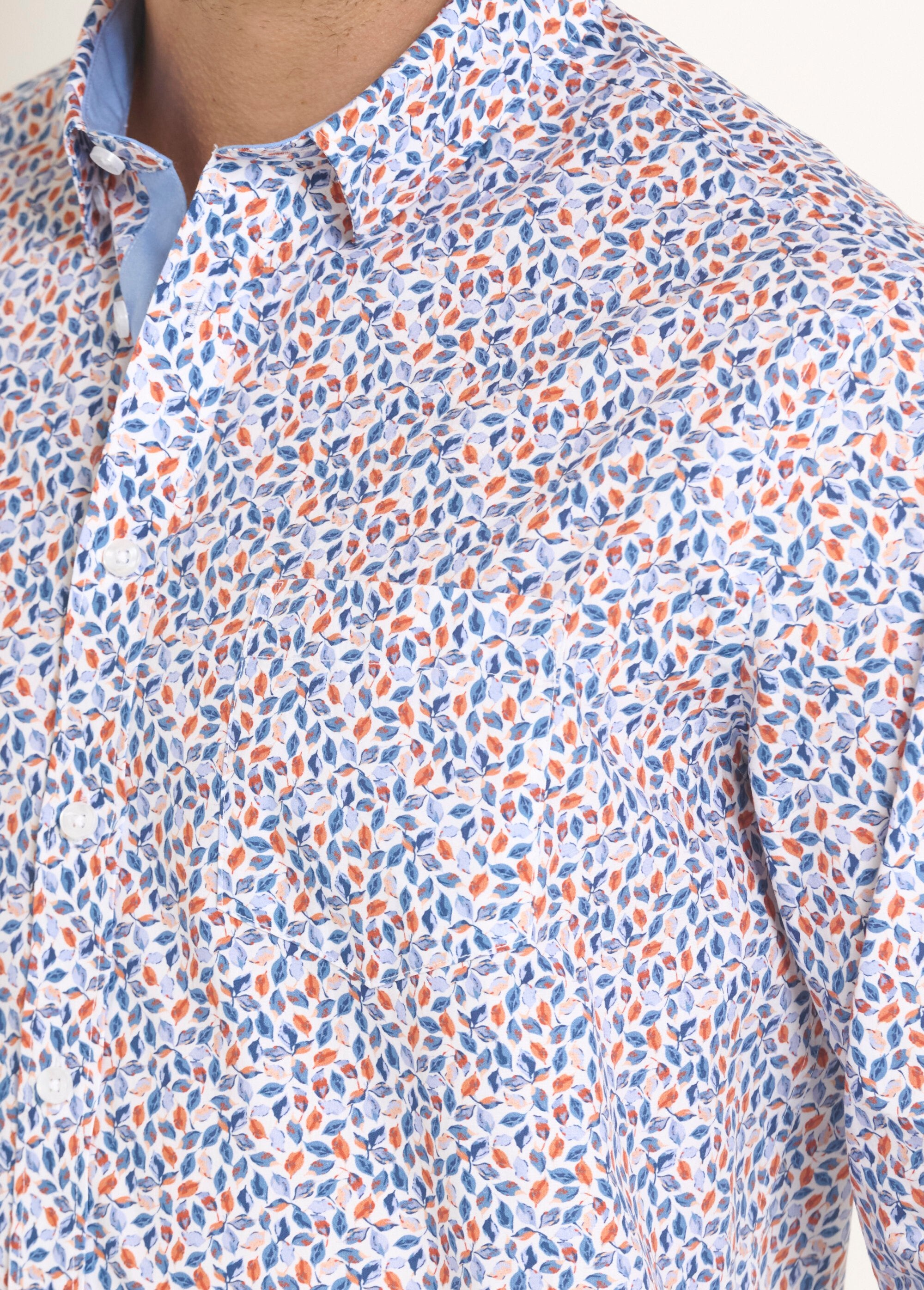 Camisa_popeline_estampada_Orange_et_bleu_DE2_slim