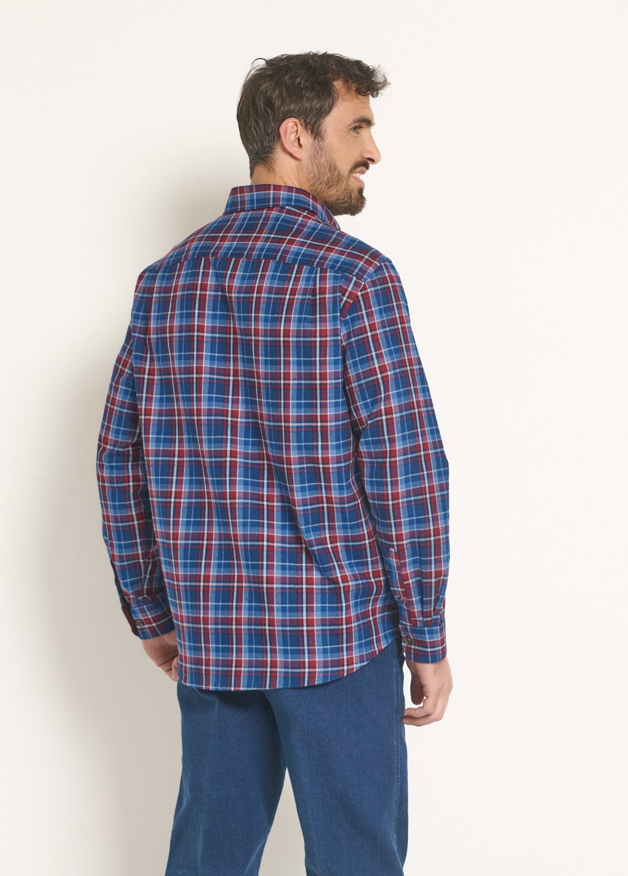 Camisa_de_flanela_com_detalhes_em_veludo,_brilhante_Carreaux_bleu_DO1_slim