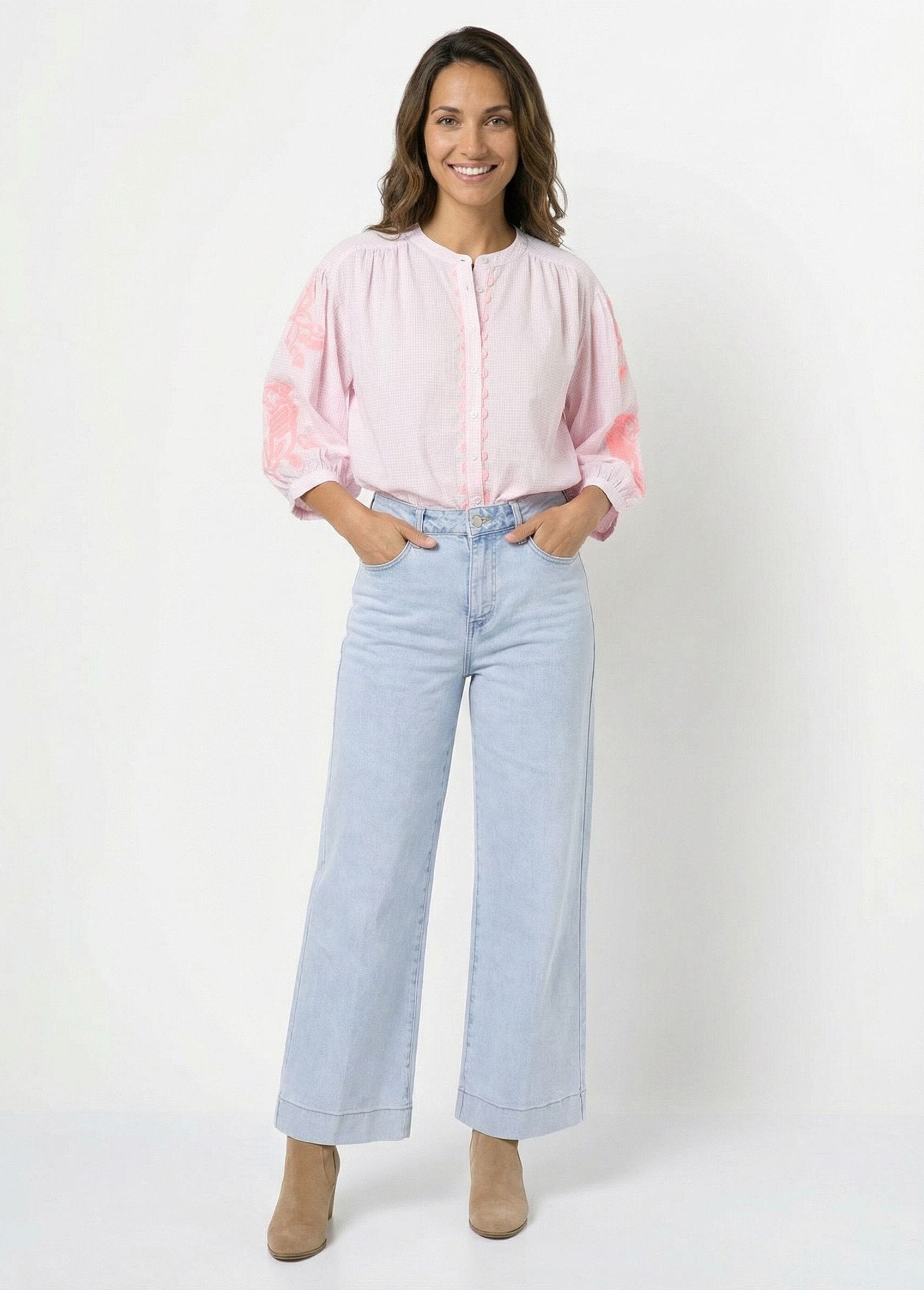 Chemisier_ample_vichy,_broderies_fluo_Rose_SF1_slim