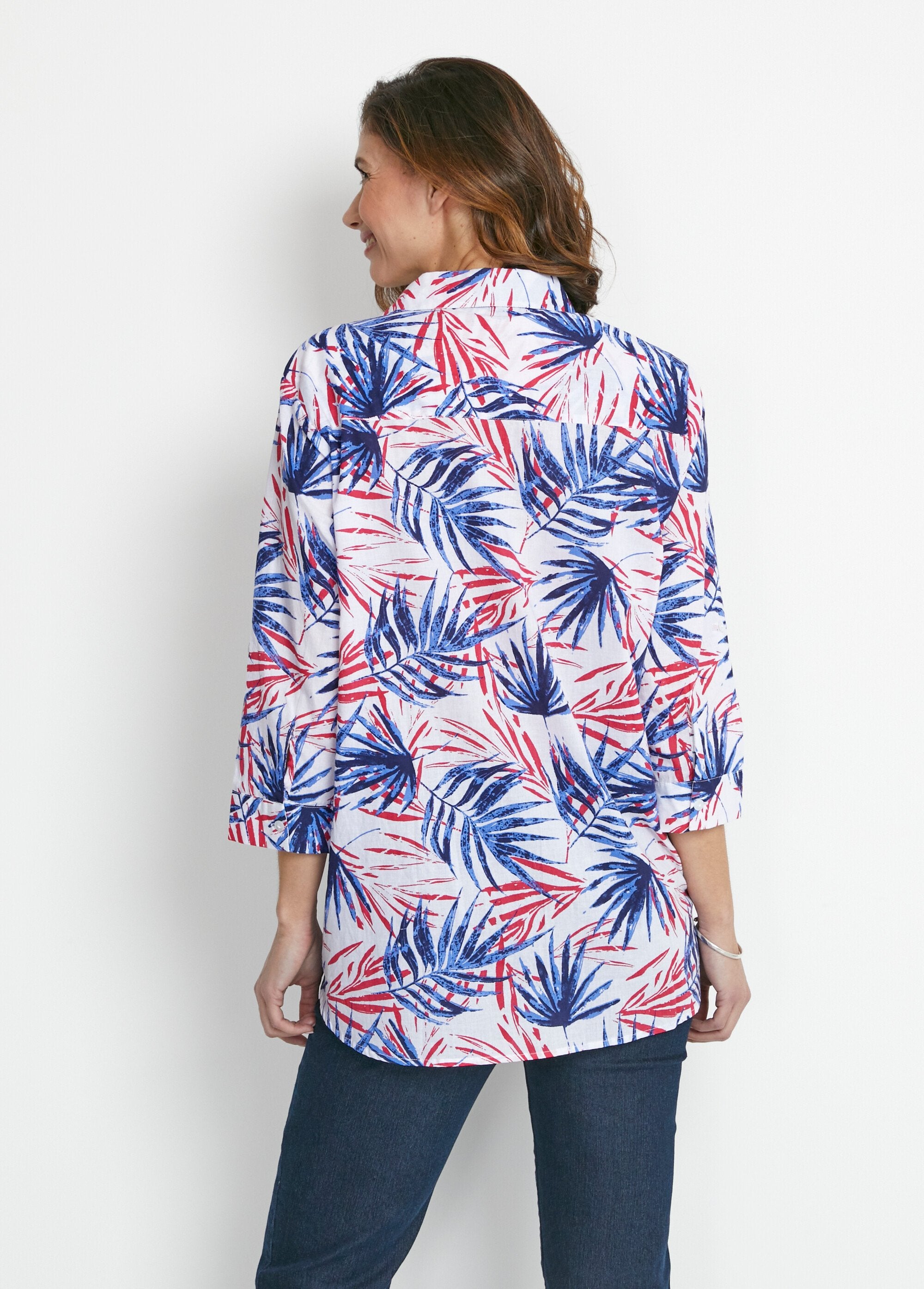 Blusa_longa_estampada_de_algodão_com_botões_Impressão_azul_DO1_slim