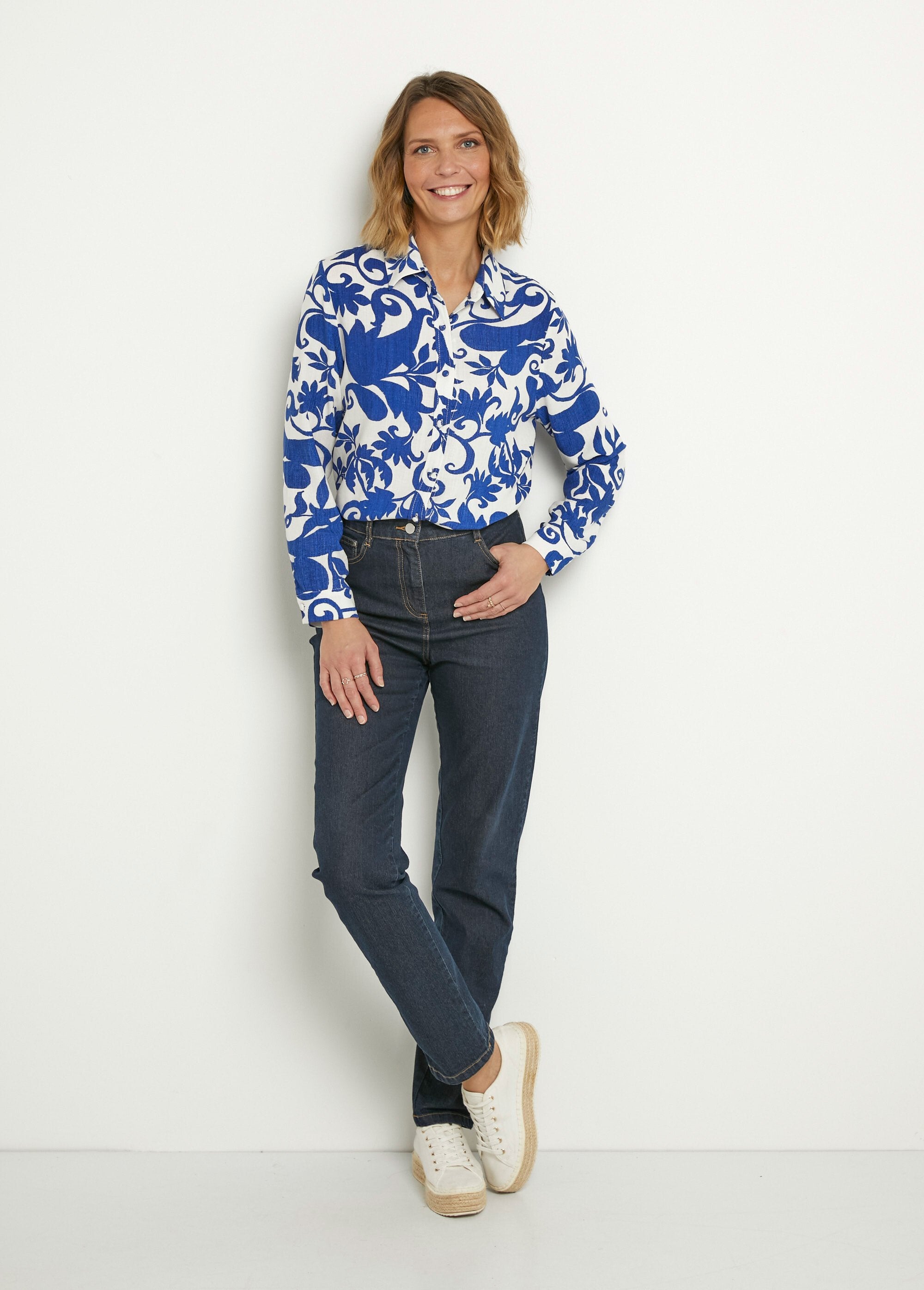 Blusa_estampa_bucólica_manga_longa_Bleu_et_ecru_SF1_slim