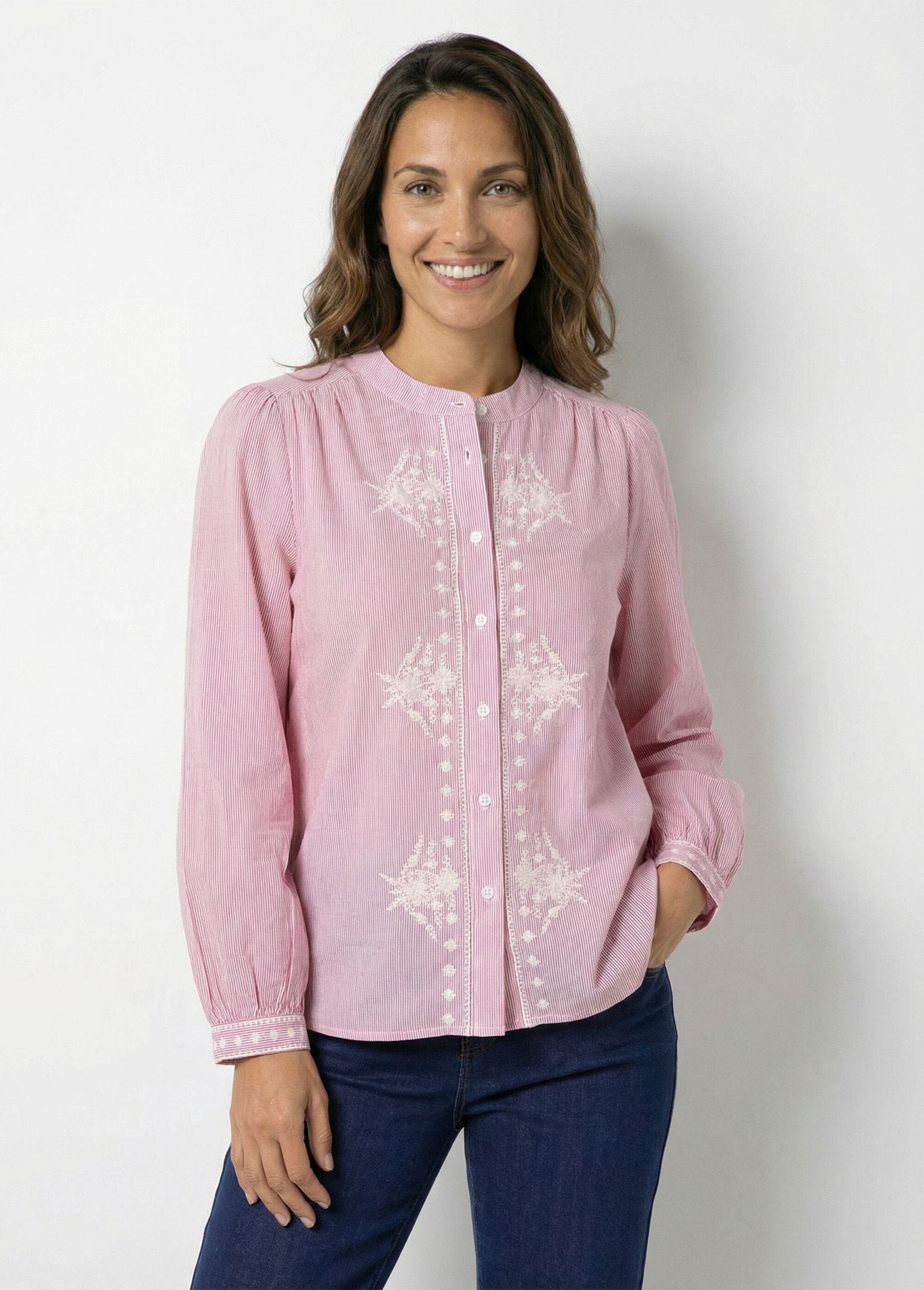 Chemisier_rayé_col_rond_et_broderies_Rouge_FA1_slim