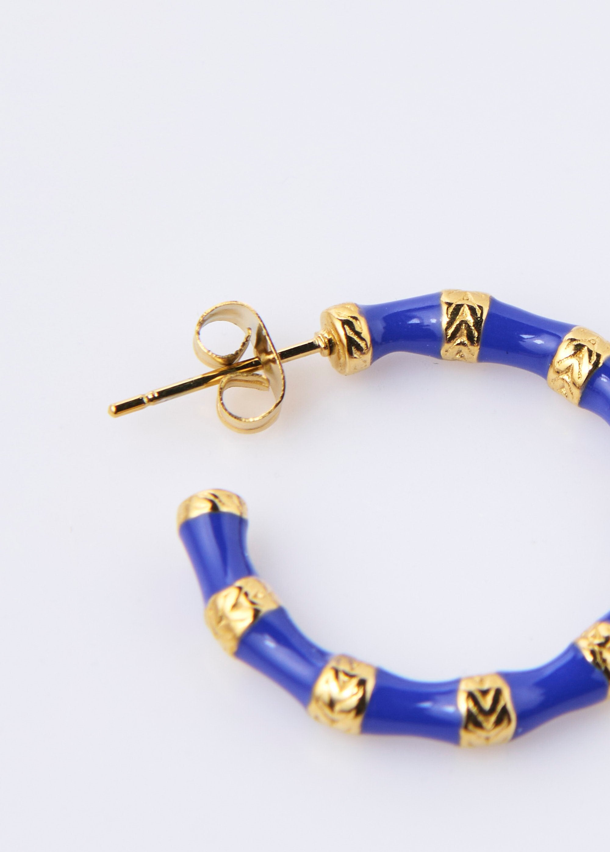 Brincos_de_argola_de_aço_inoxidável_de_dois_tons_Dore_et_bleu_DE1_slim