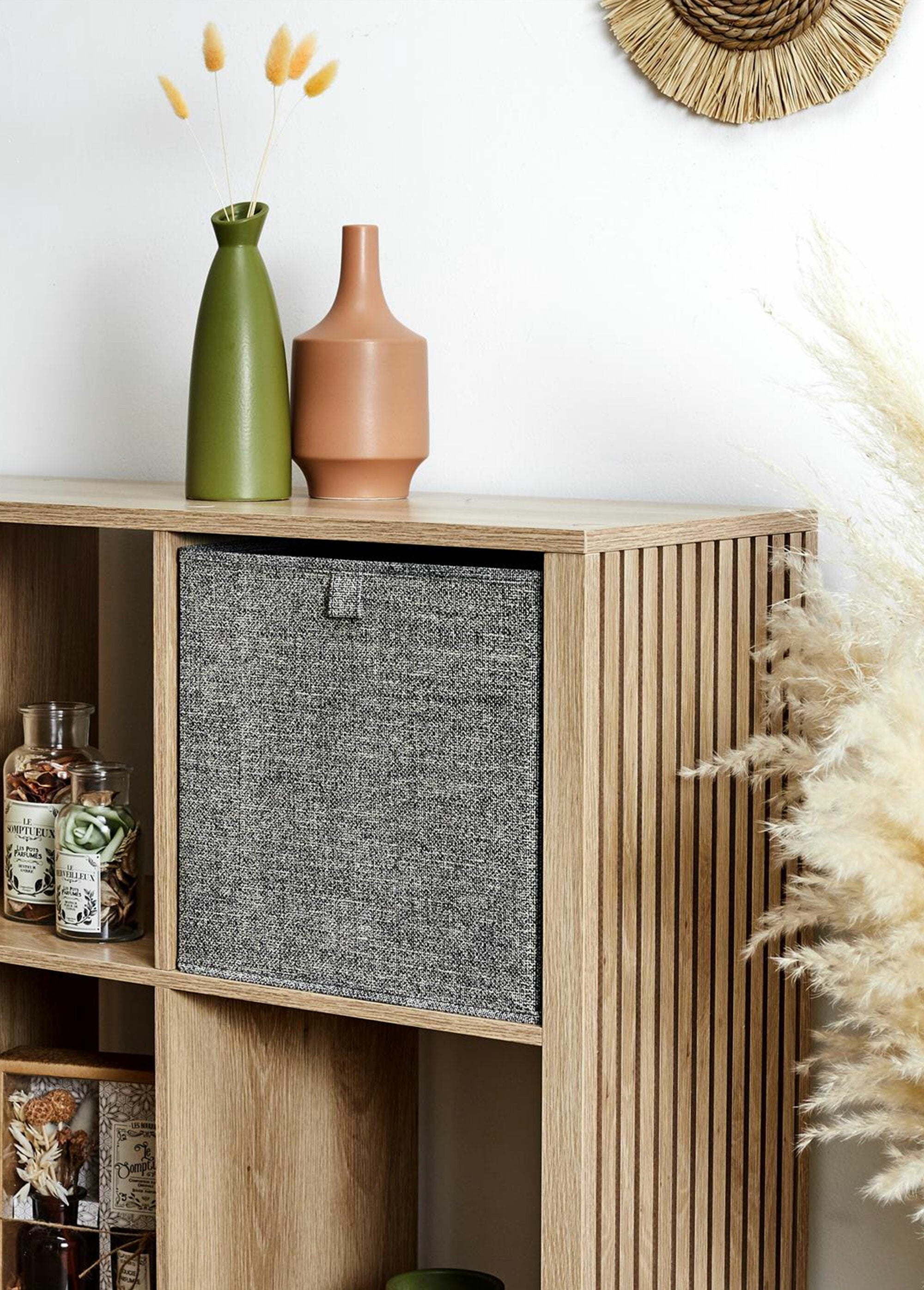 Cubo_de_arrumação_dobrável,_tecido_mosqueado_Gris_fonce_SF1_slim