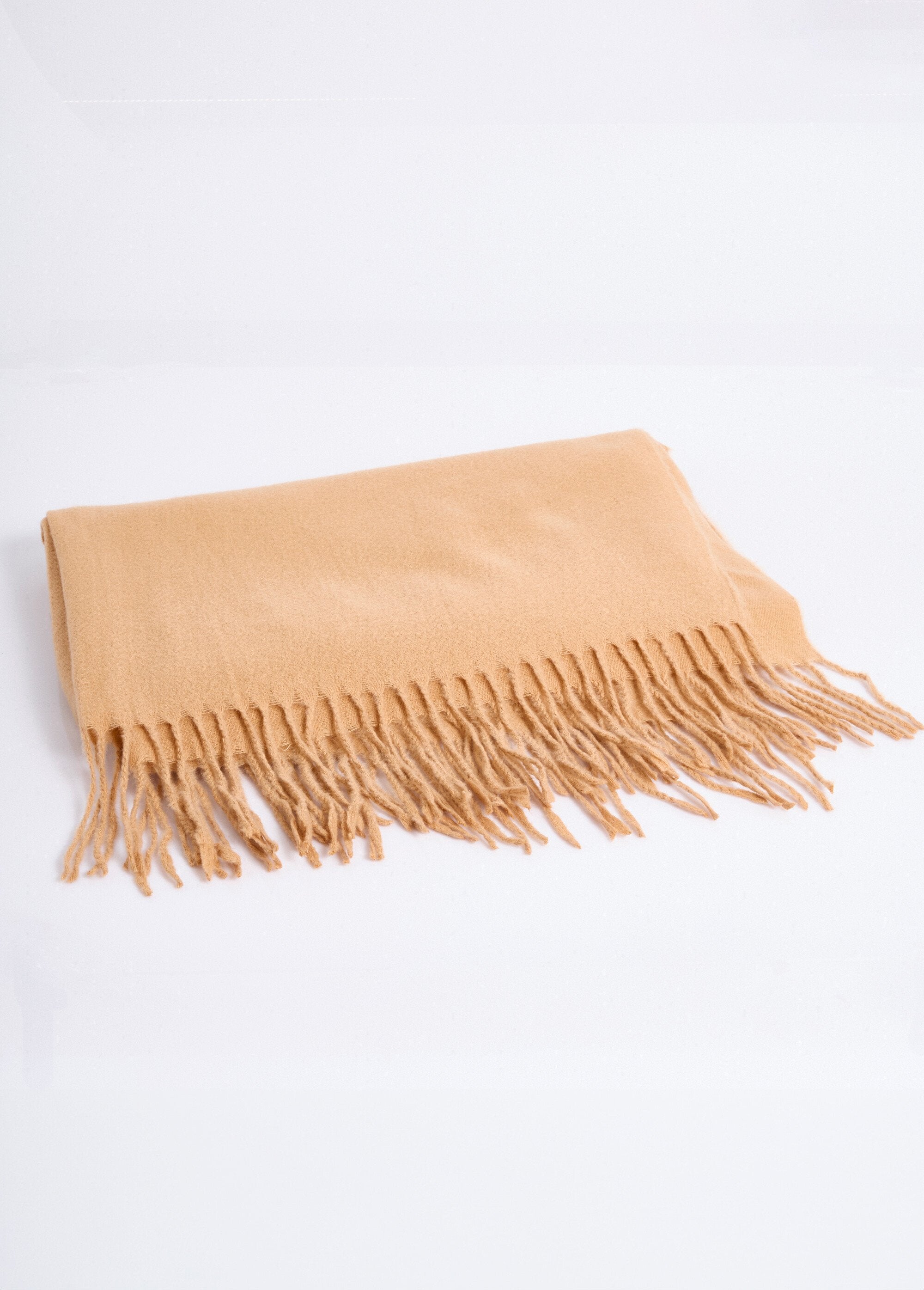 Echarpe_à_franges_douce_et_chaude_Camel_FA1_slim