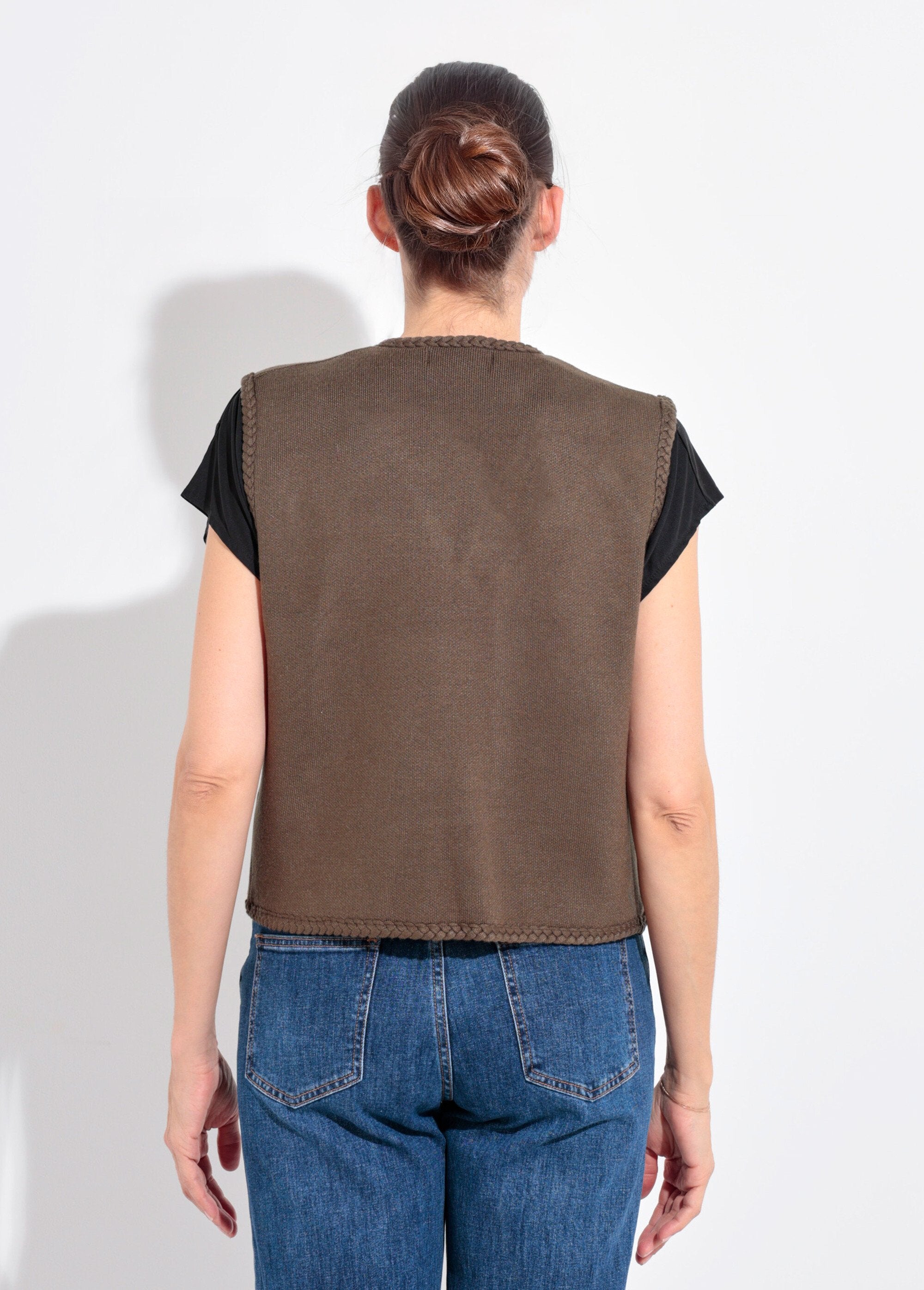 Gilet_sans_manches_épais_détails_tressés_Kaki_DO1_slim